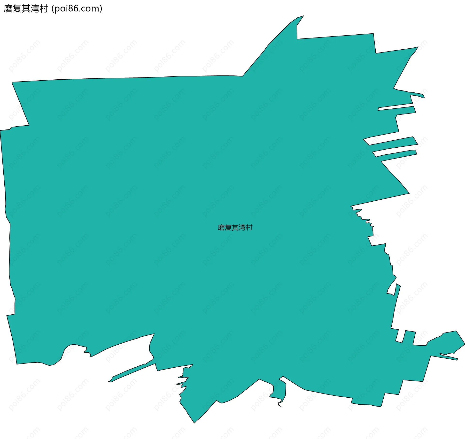 磨复其湾村边界地图