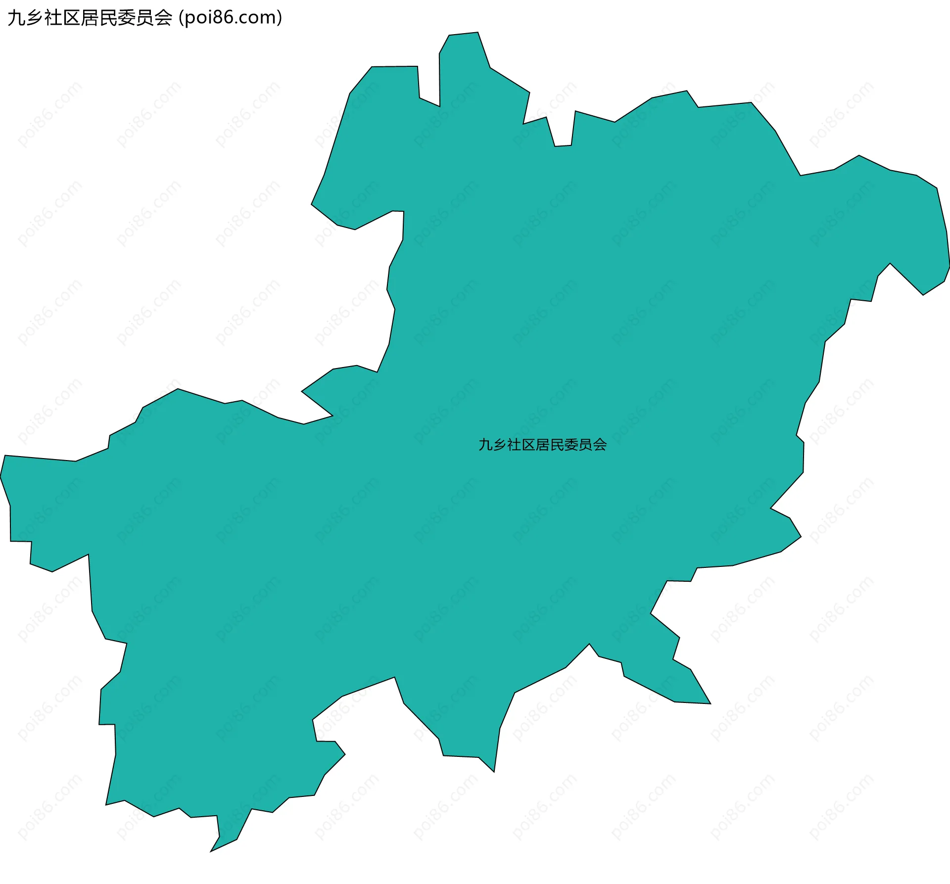 九乡社区居民委员会边界地图