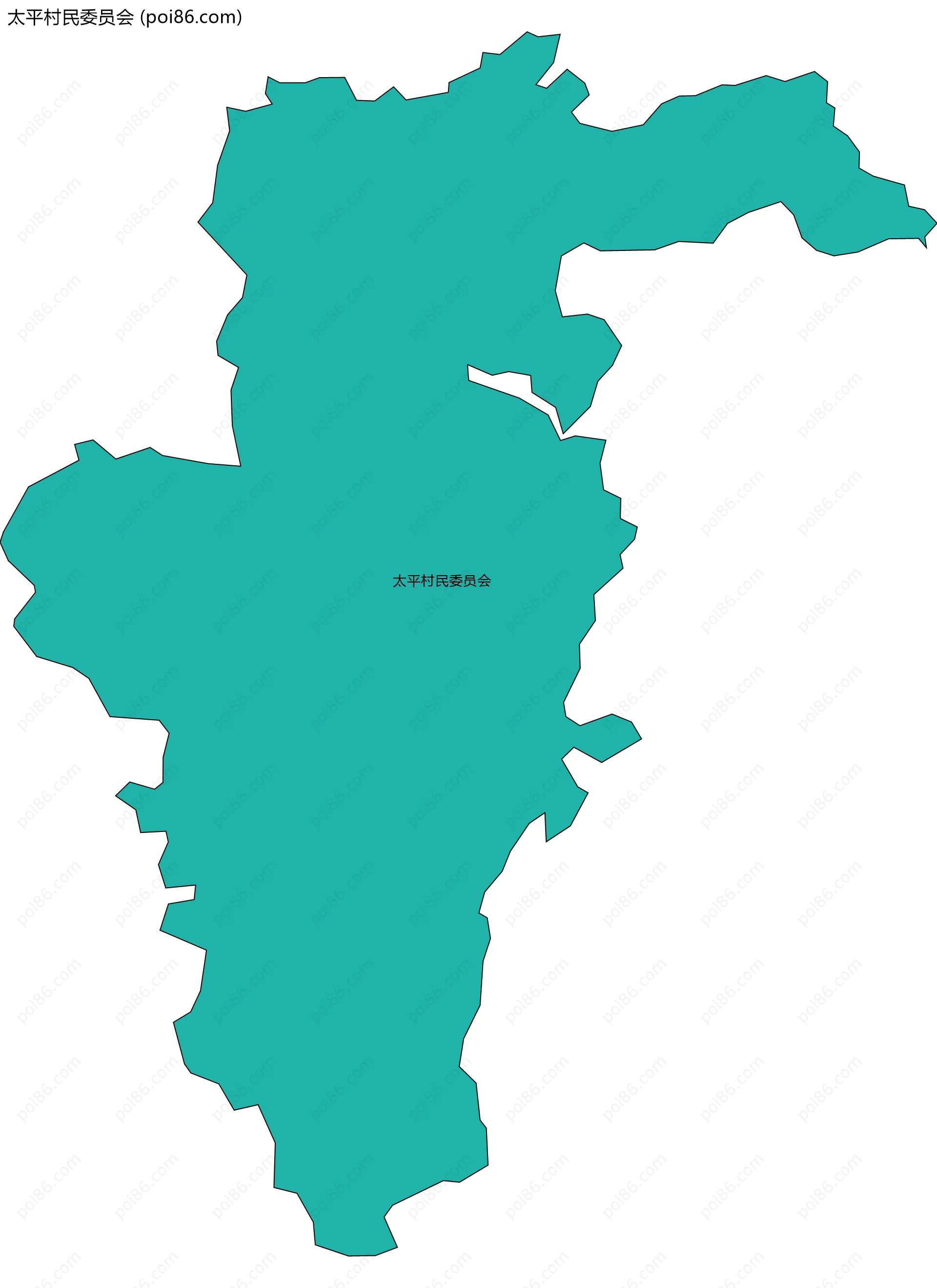 太平村民委员会边界地图