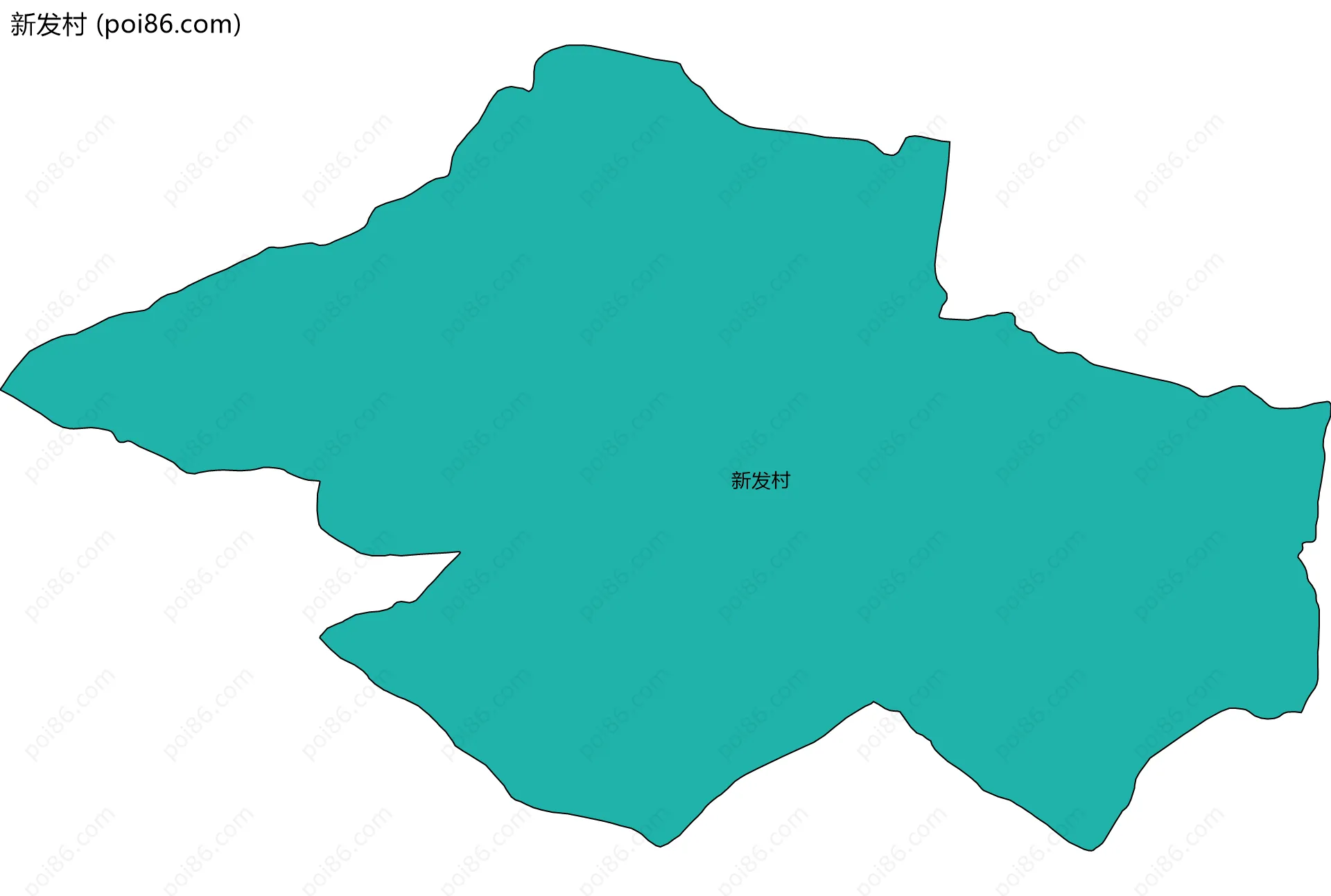 新发村边界地图
