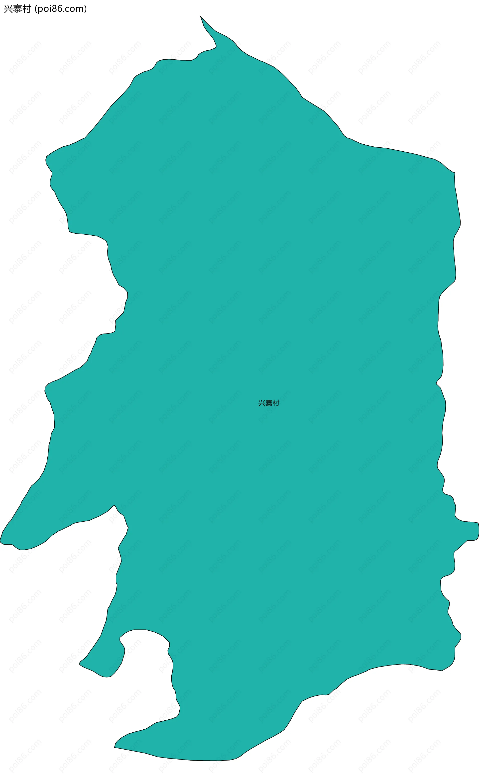 兴寨村边界地图