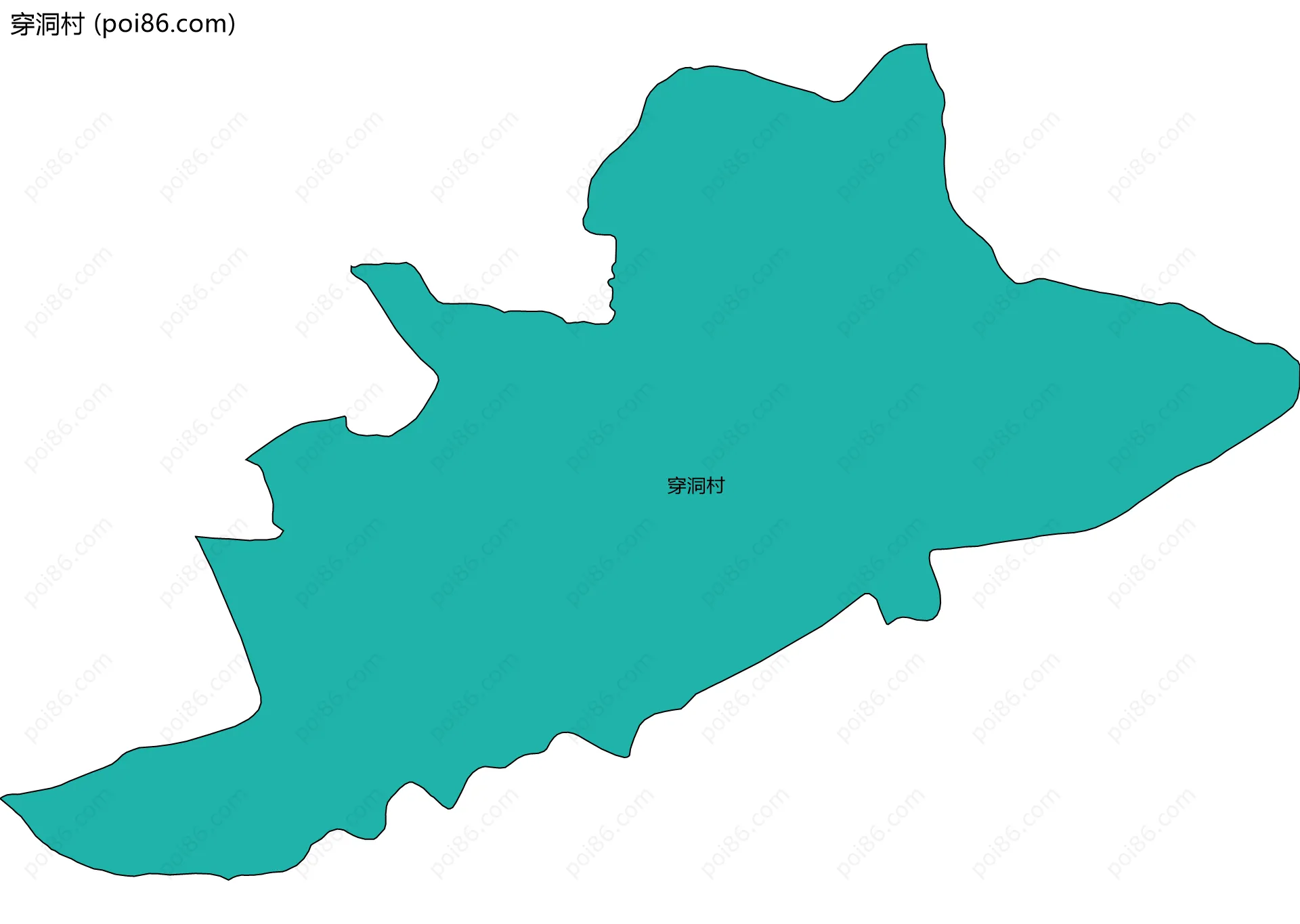 穿洞村边界地图