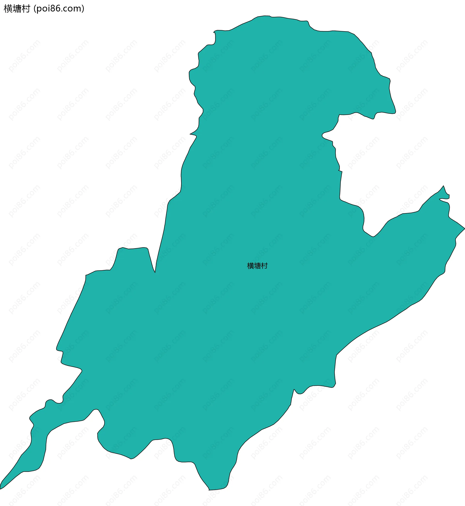 横塘村边界地图