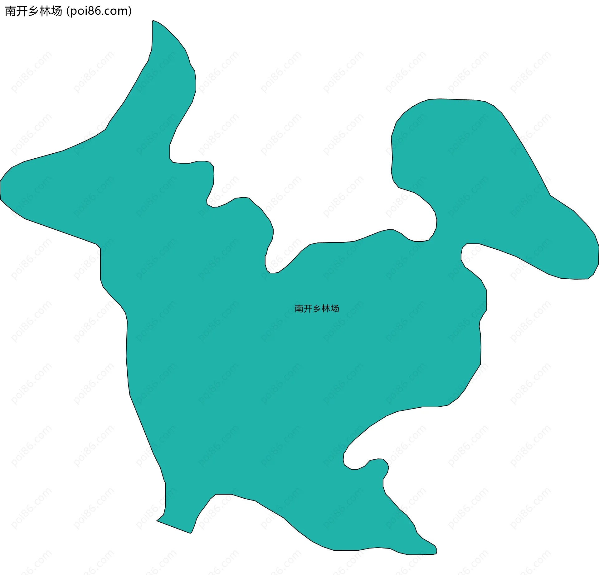 南开乡林场边界地图