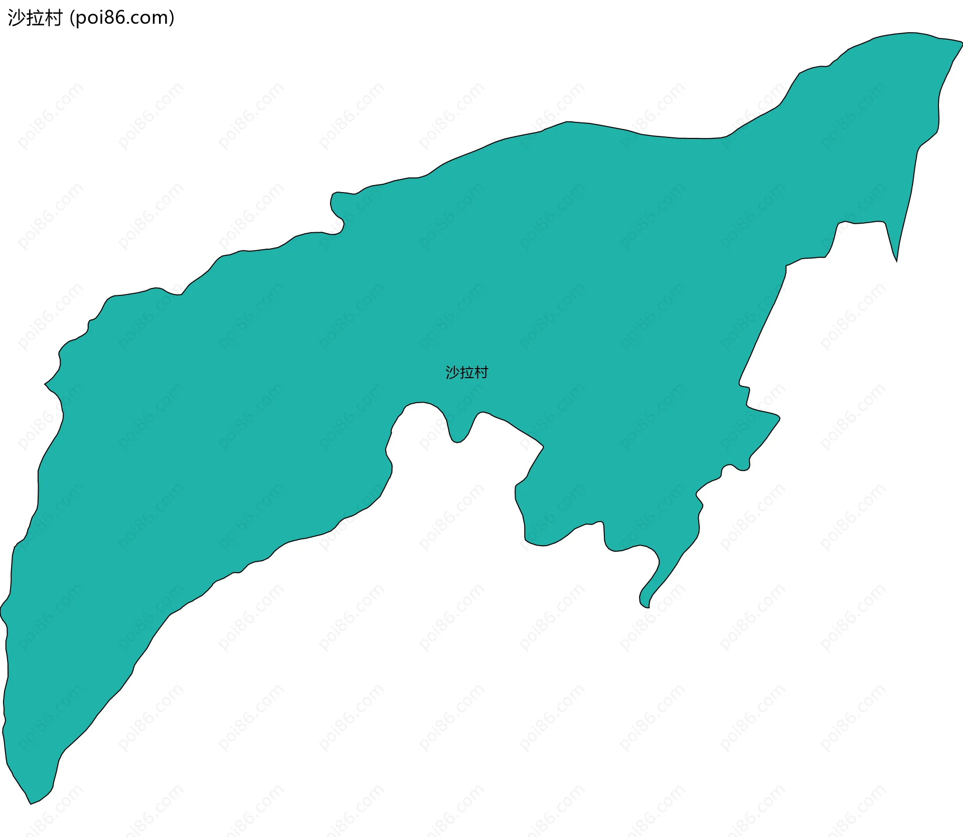 沙拉村边界地图