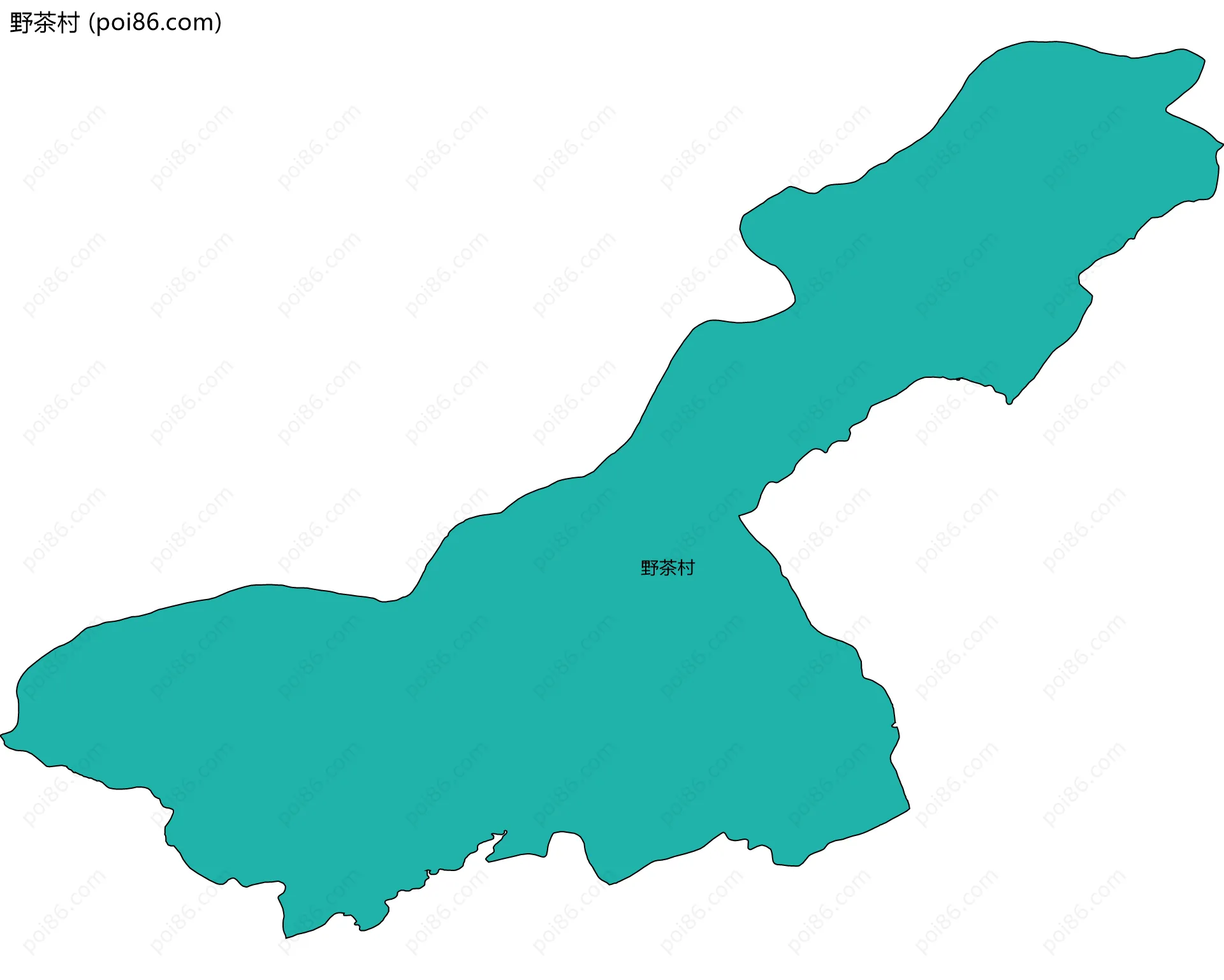 野茶村边界地图