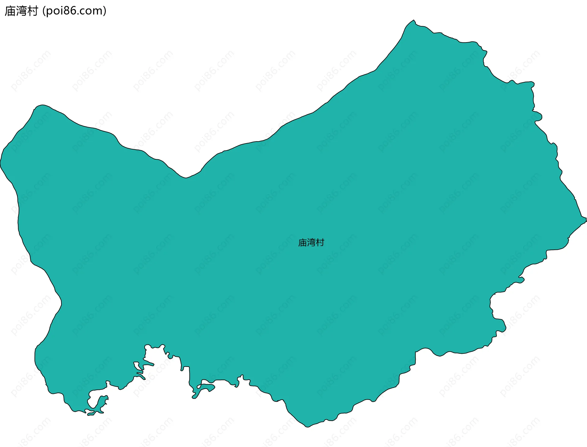 庙湾村边界地图