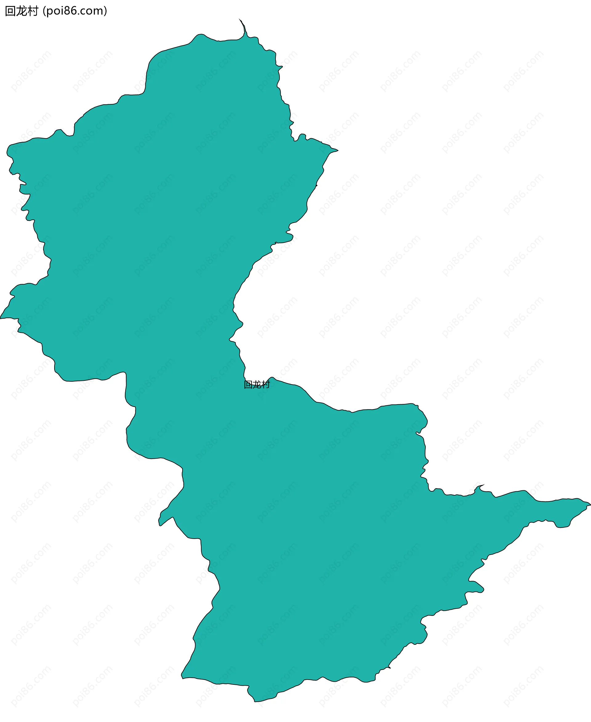回龙村边界地图