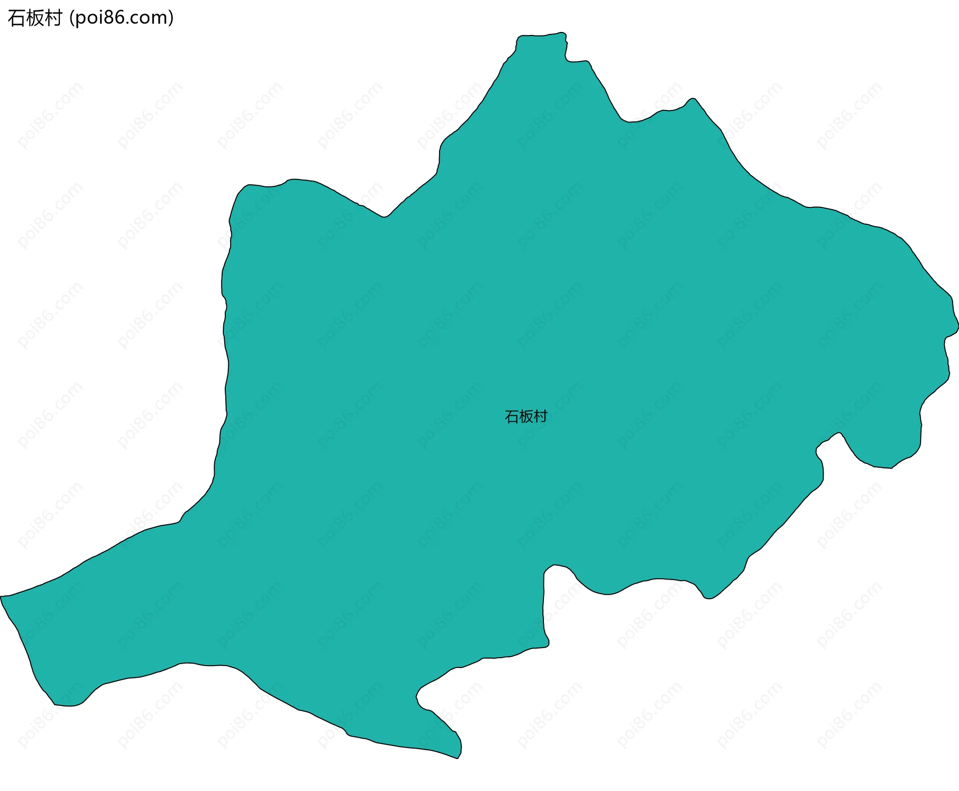石板村边界地图