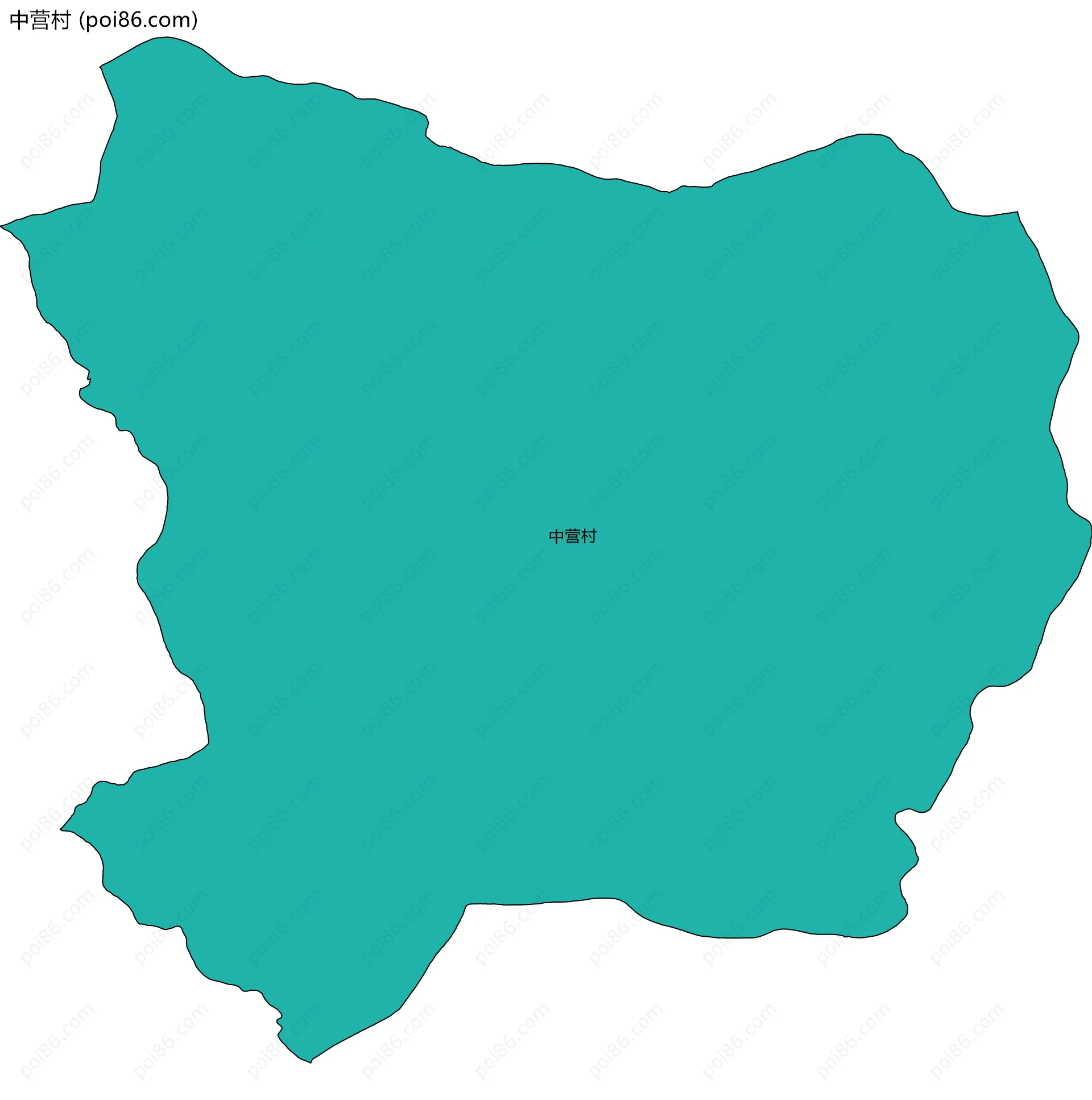 中营村边界地图