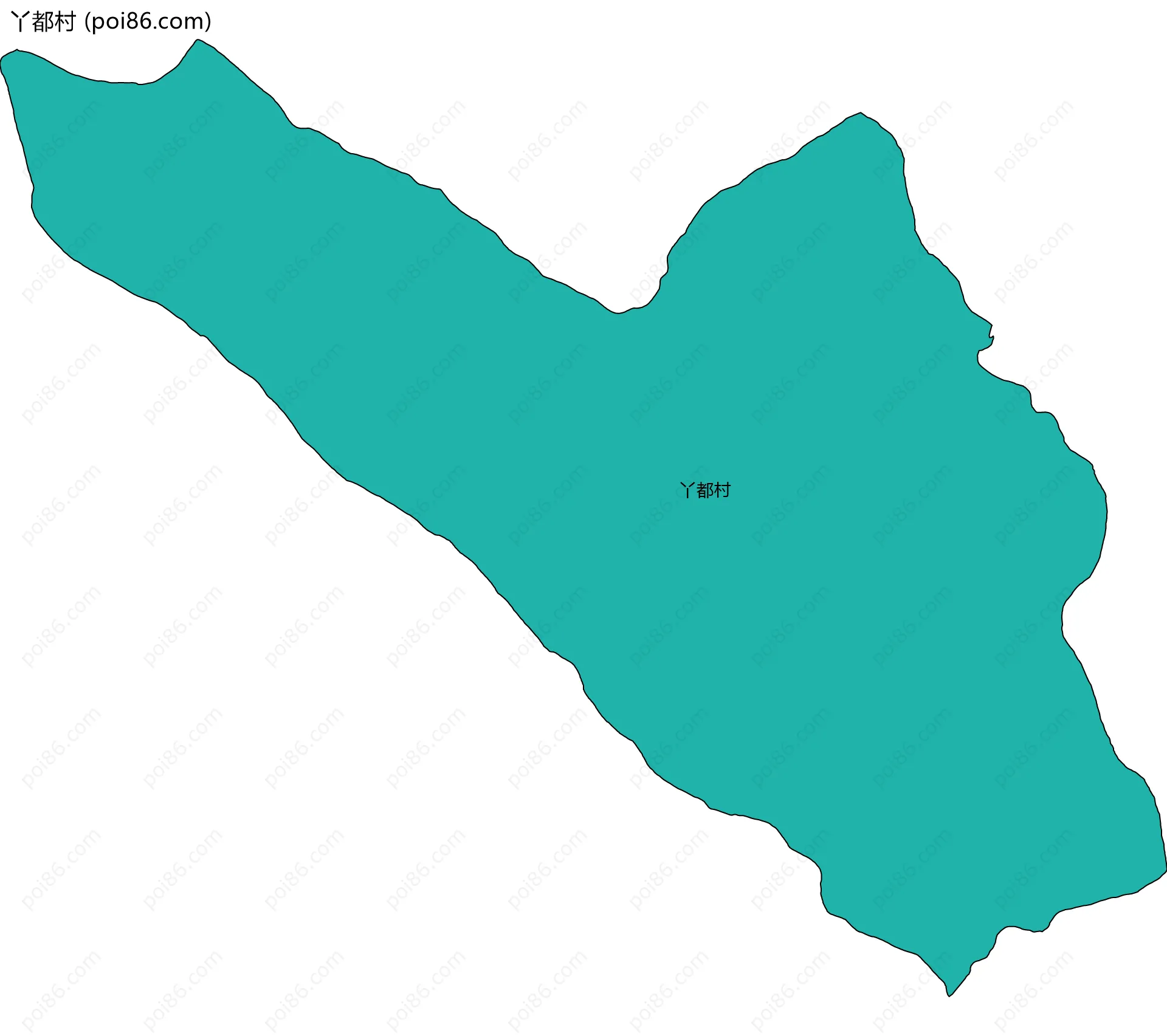 丫都村边界地图