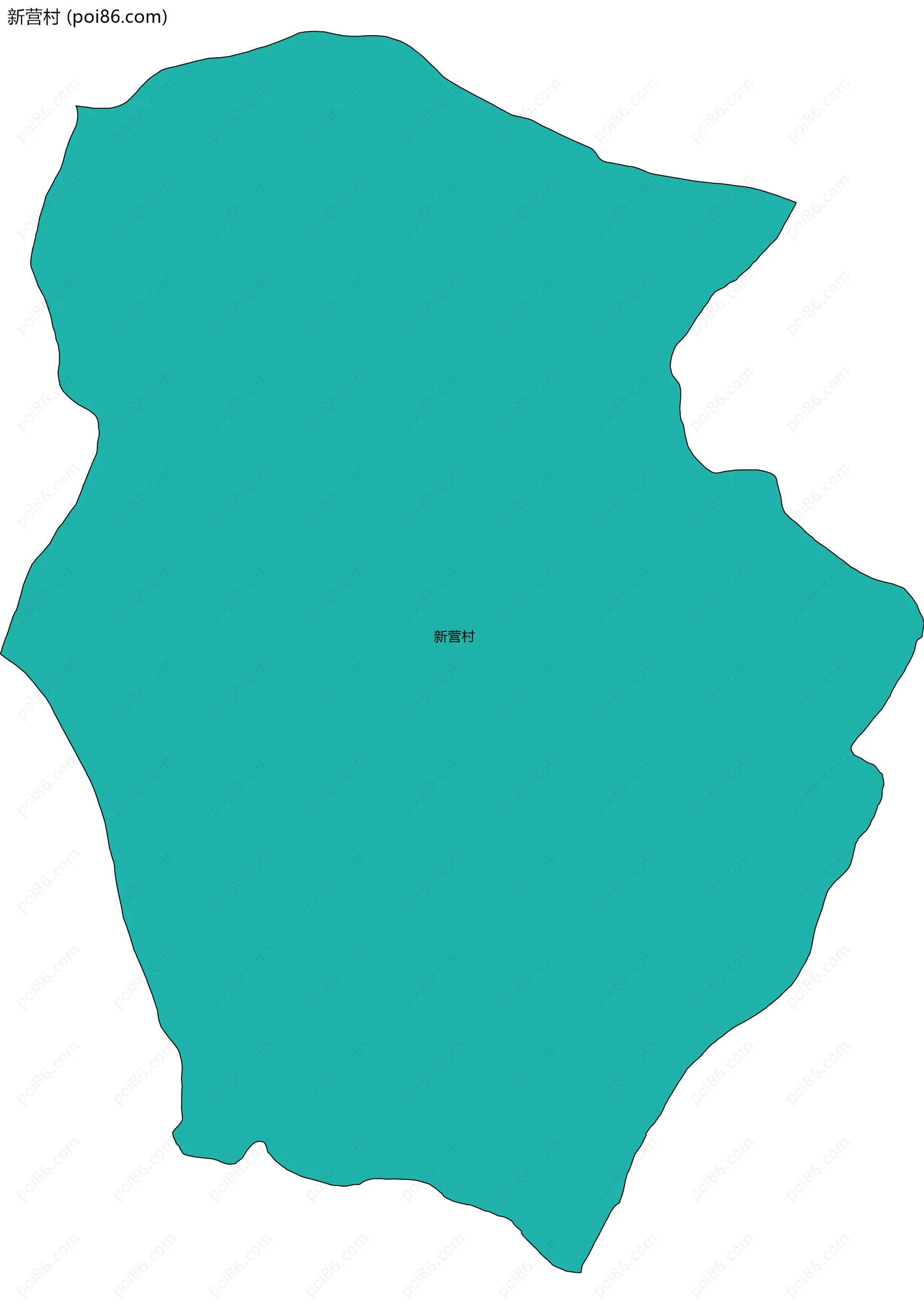 新营村边界地图