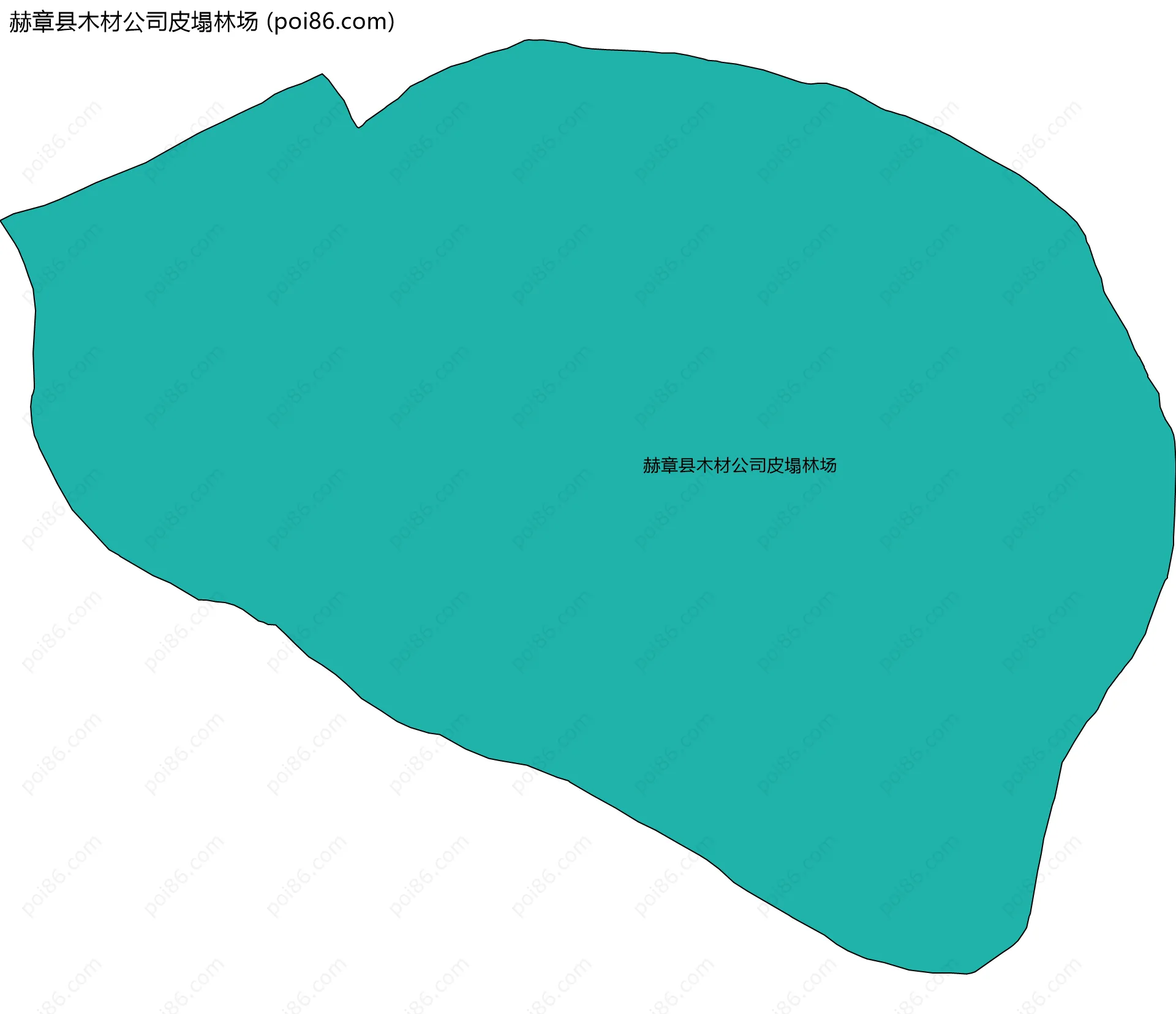 赫章县木材公司皮塌林场边界地图