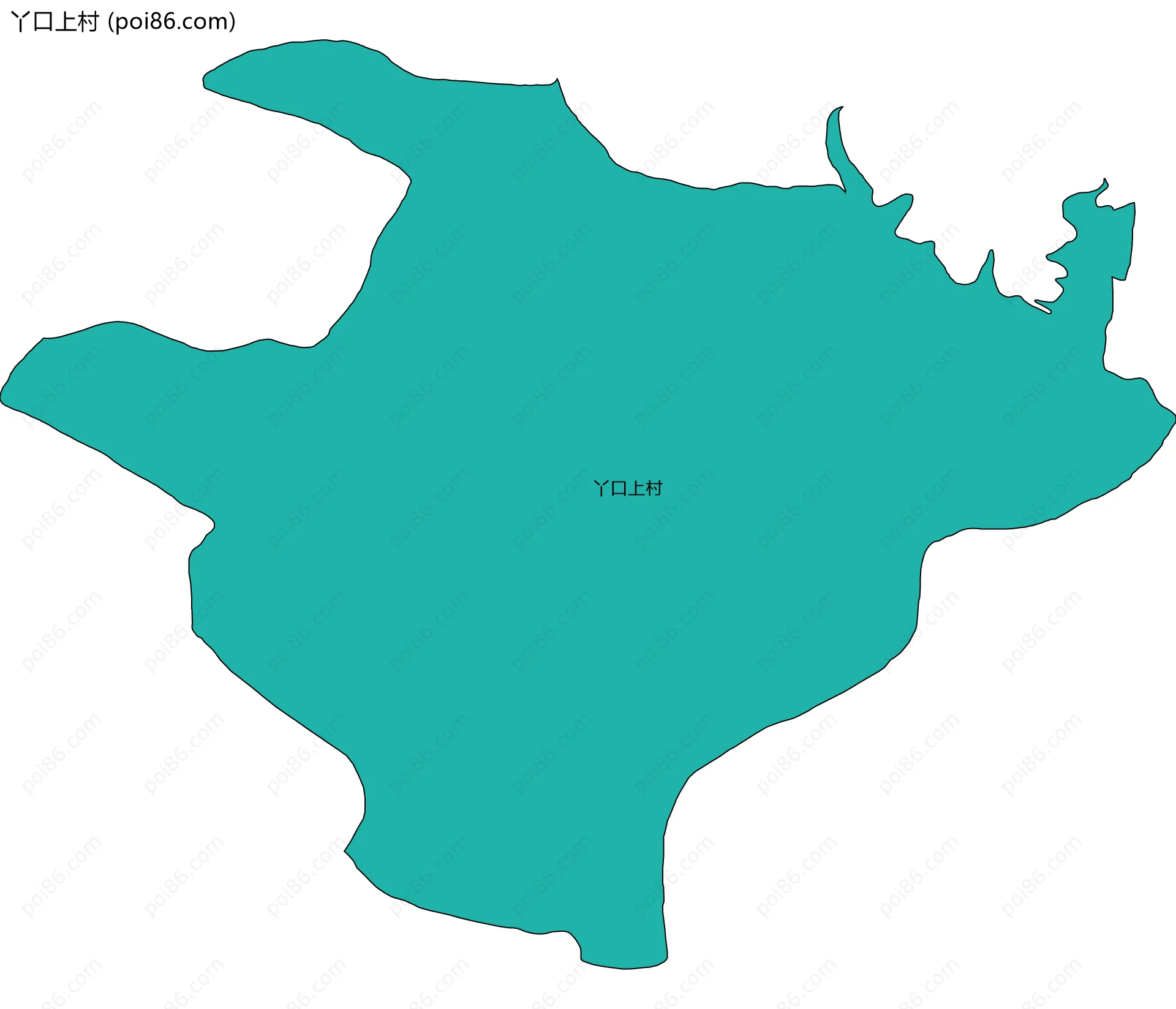 丫口上村边界地图