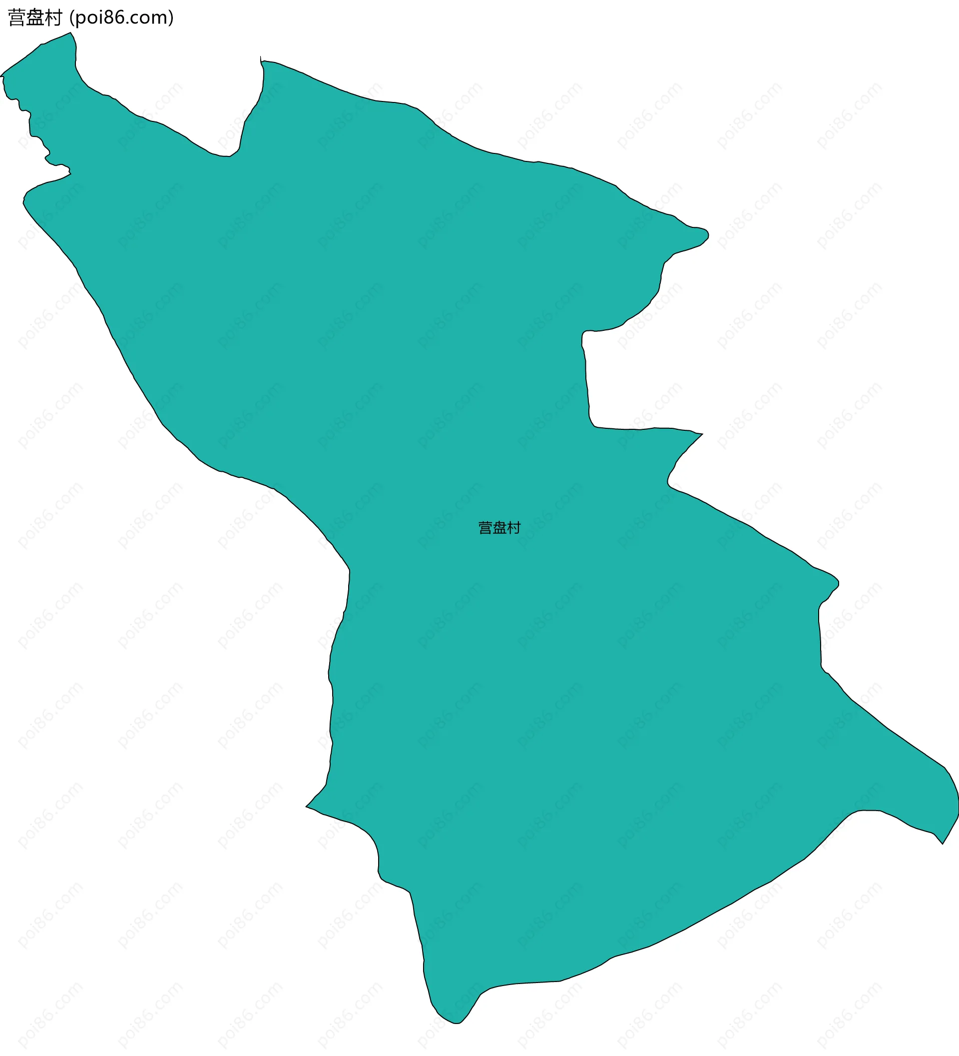 营盘村边界地图