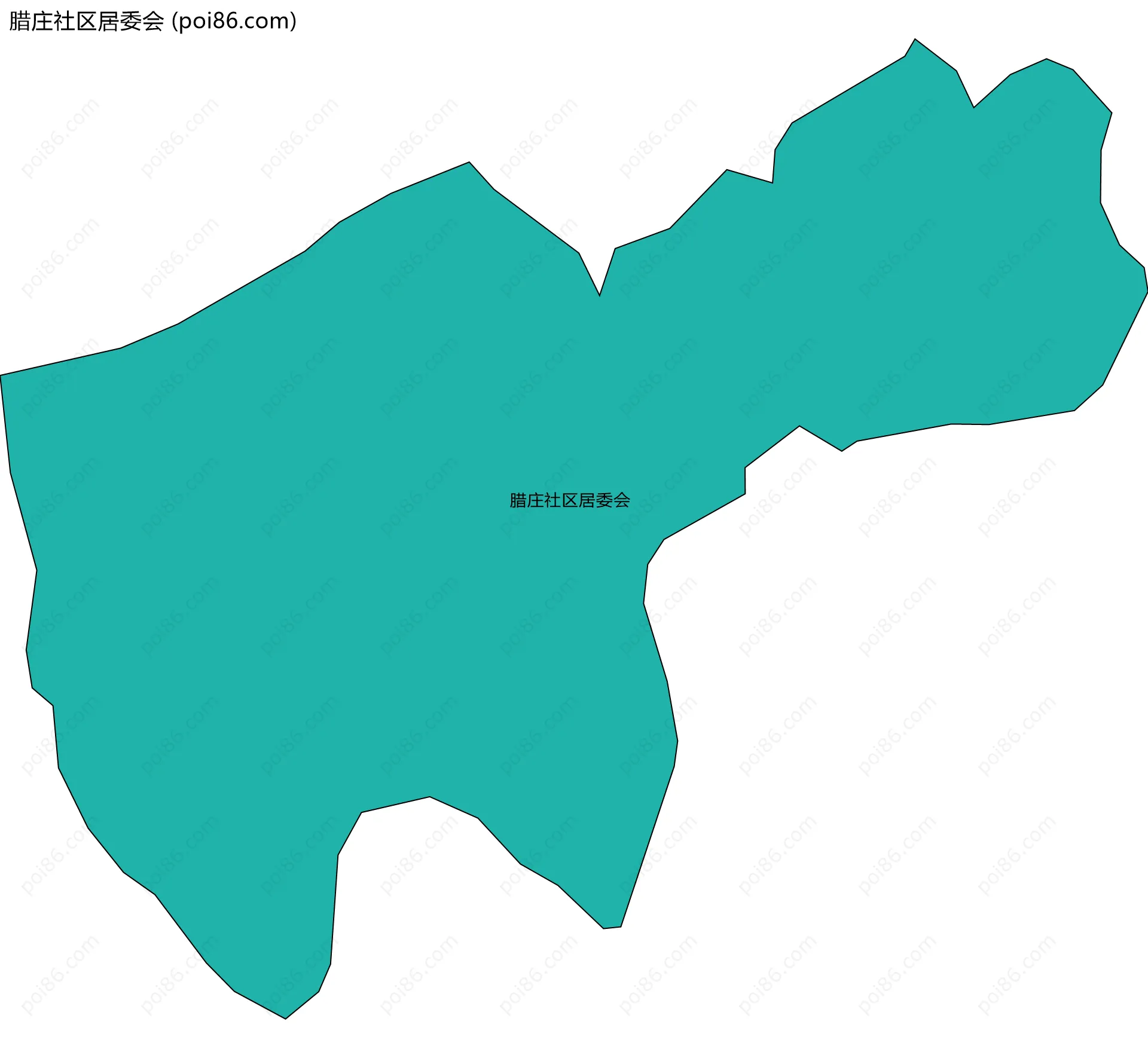 腊庄社区居委会边界地图