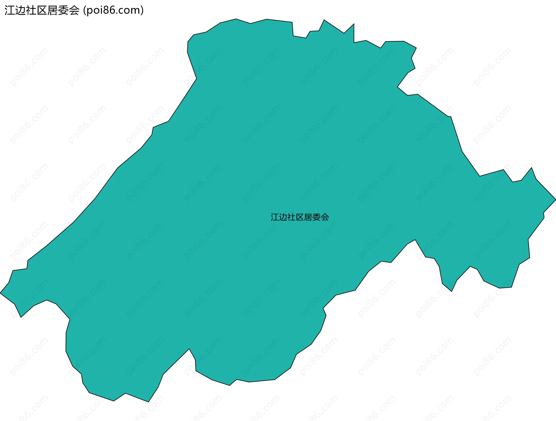 江边社区居委会边界地图