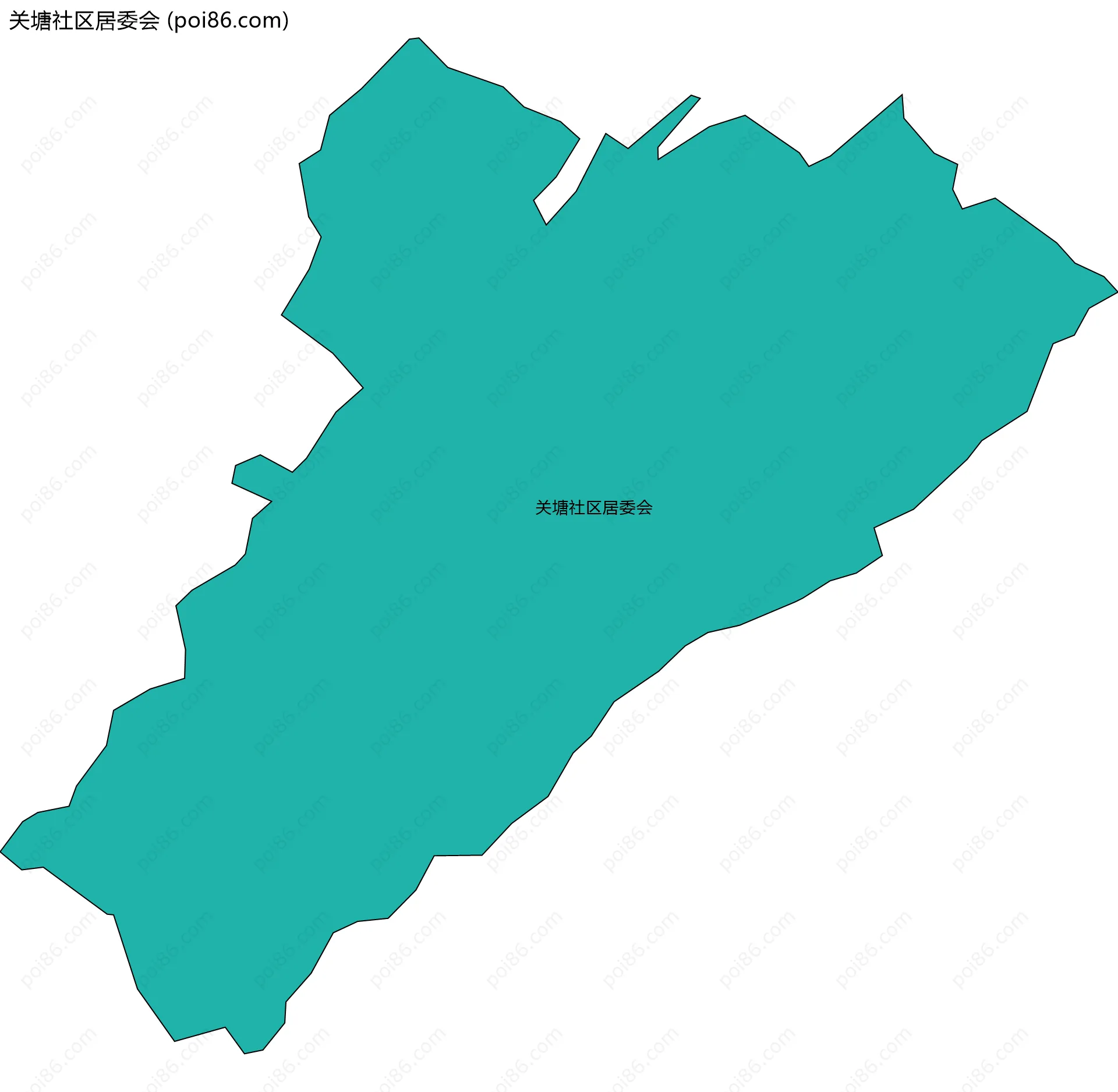 关塘社区居委会边界地图