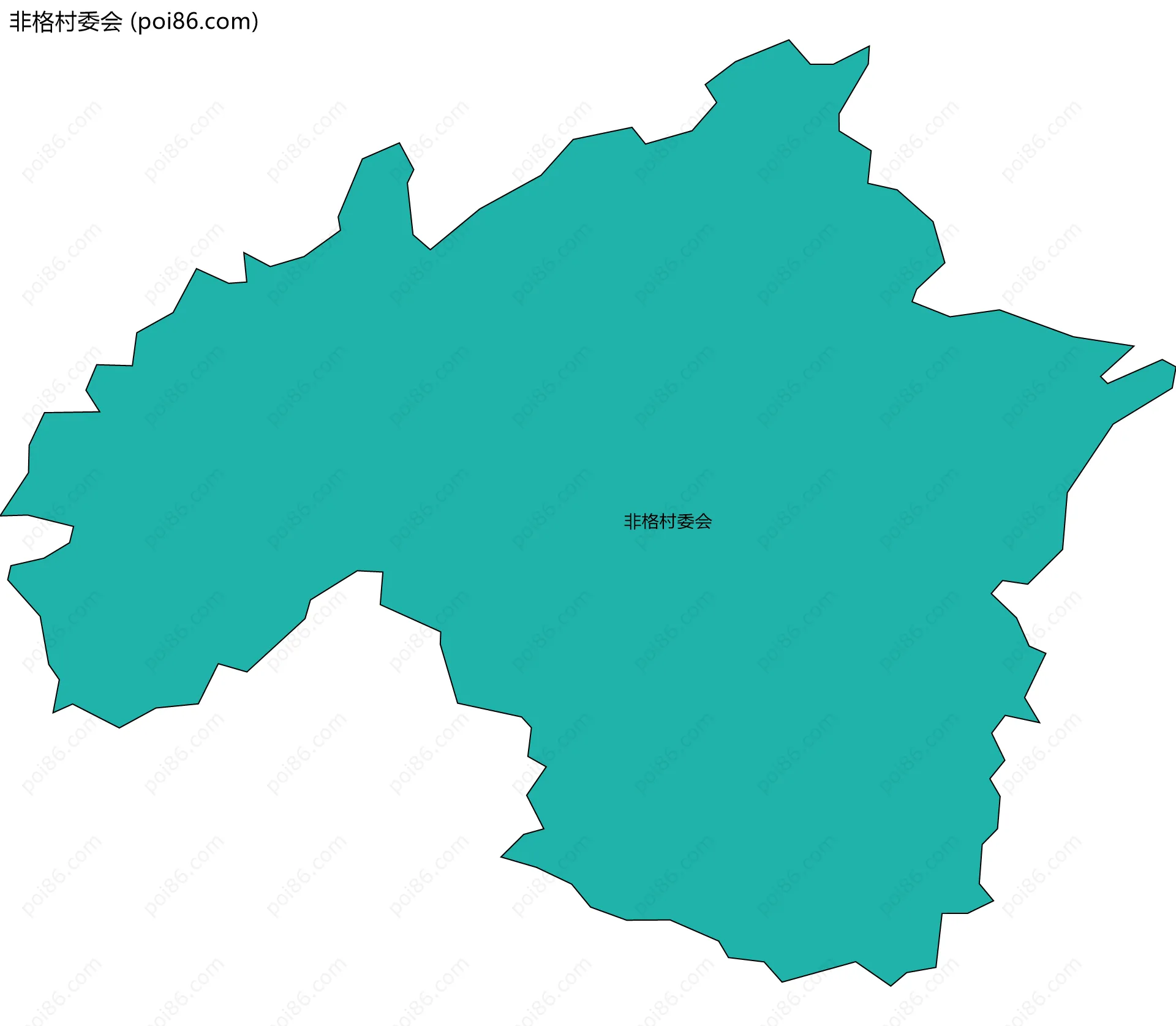 非格村委会边界地图