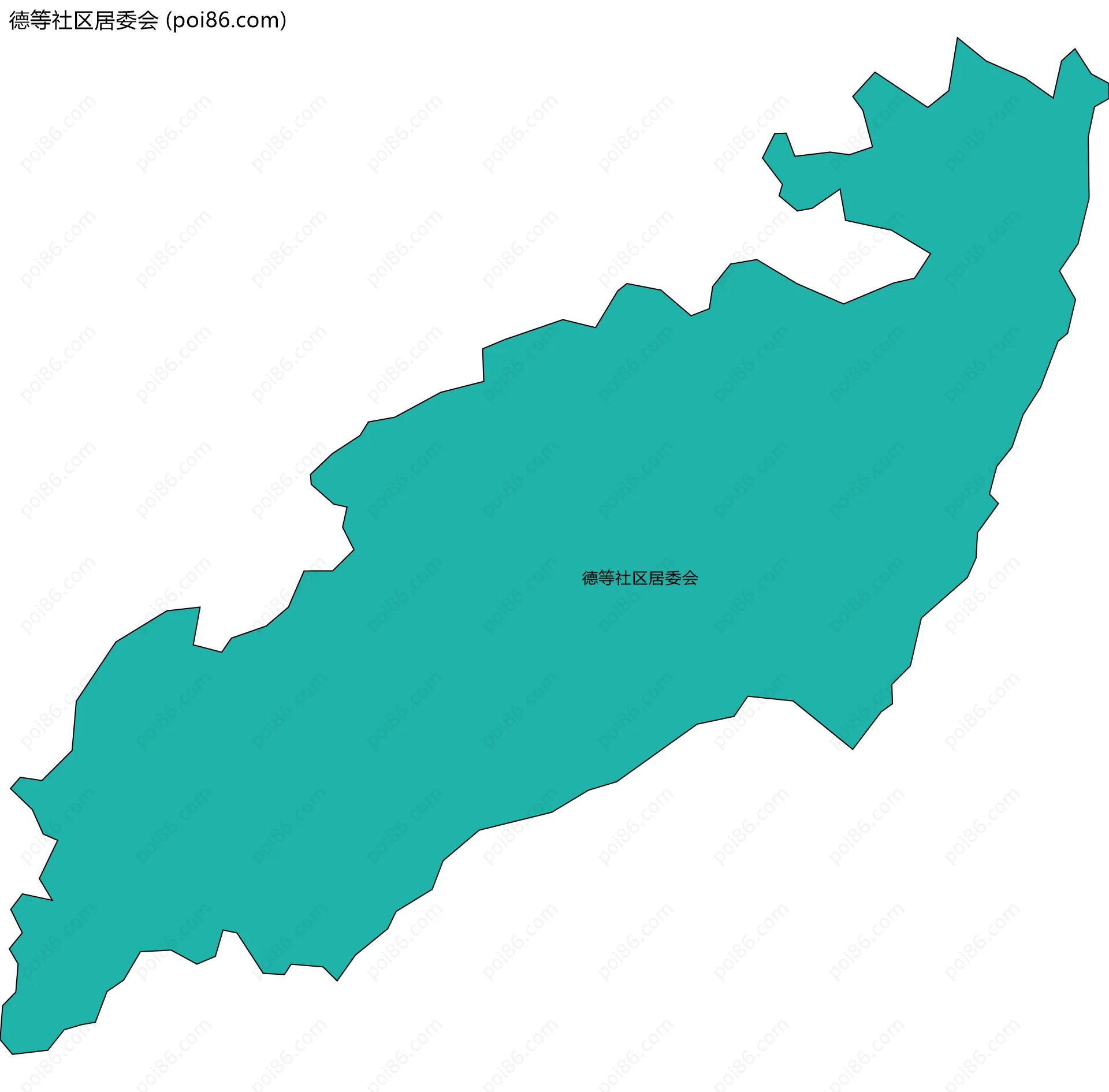 德等社区居委会边界地图