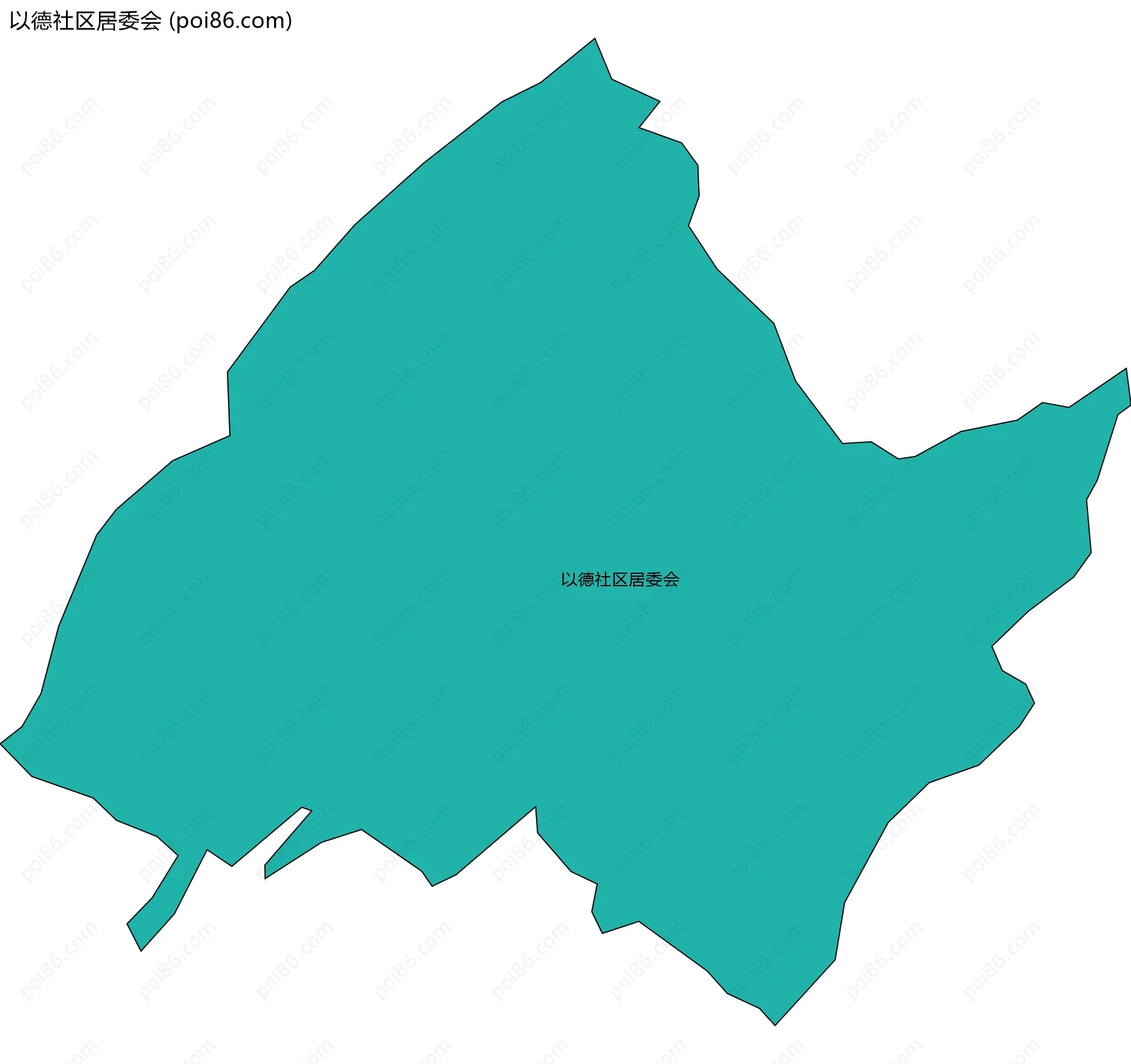 以德社区居委会边界地图