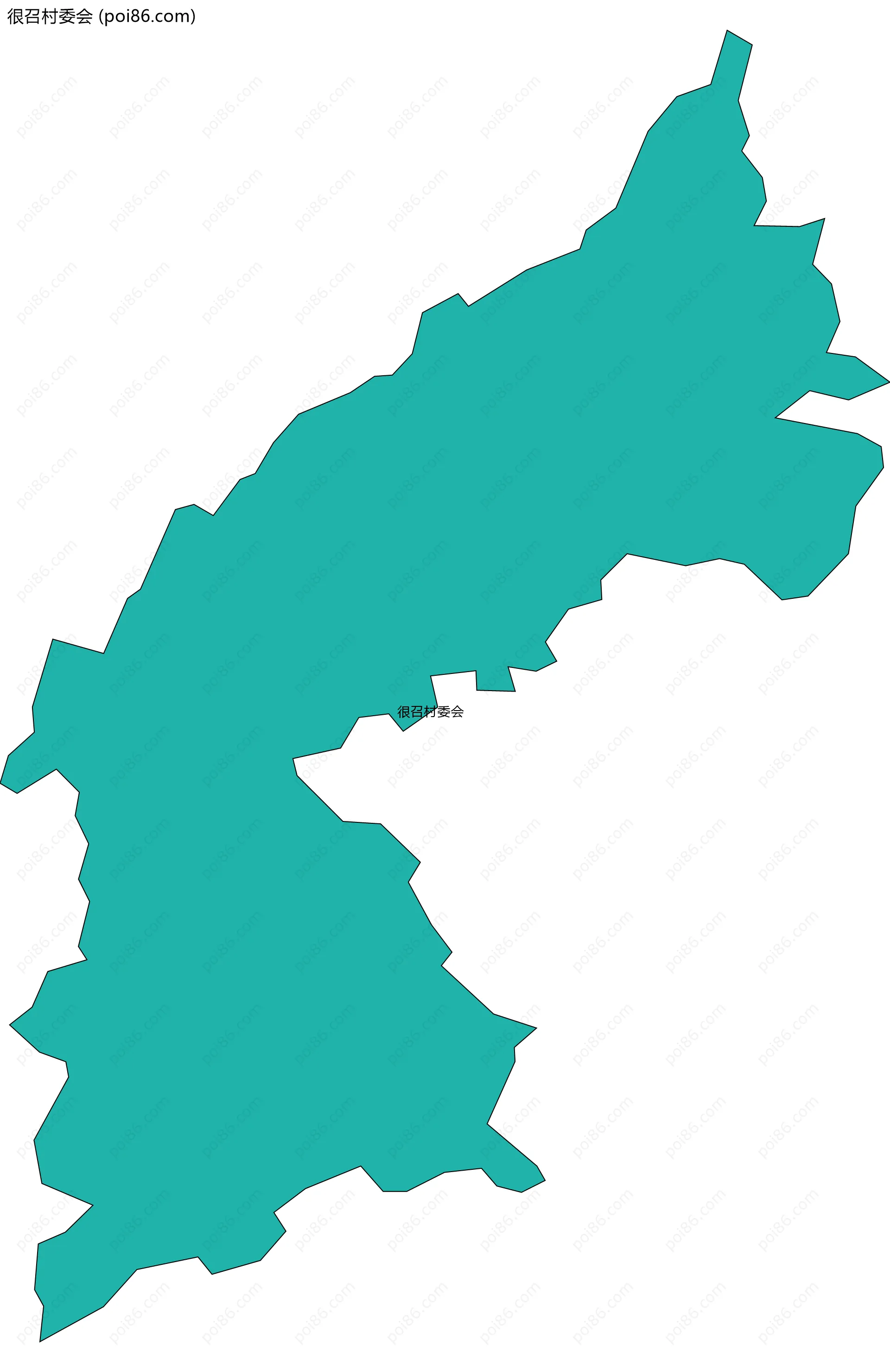 很召村委会边界地图