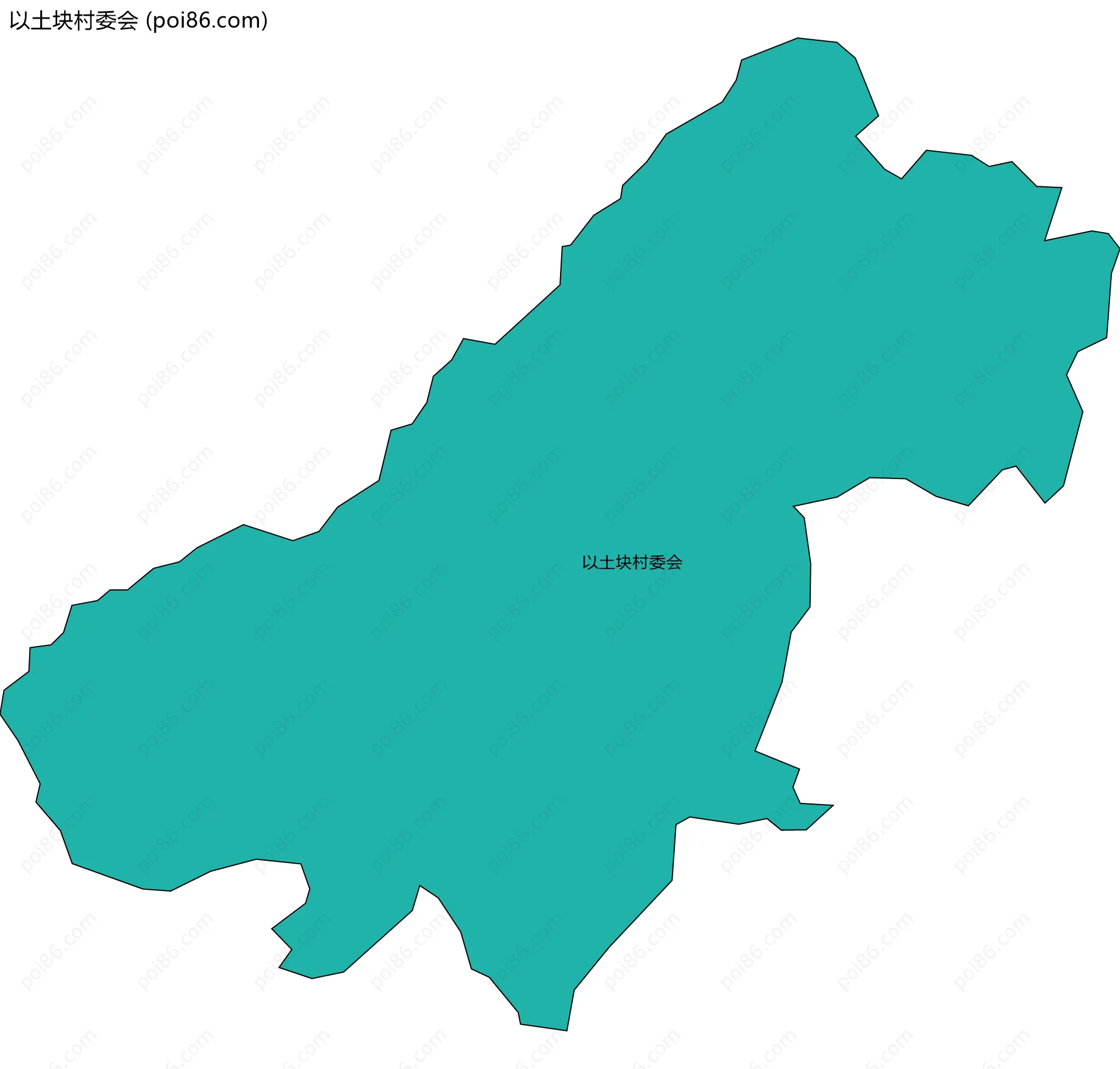 以土块村委会边界地图