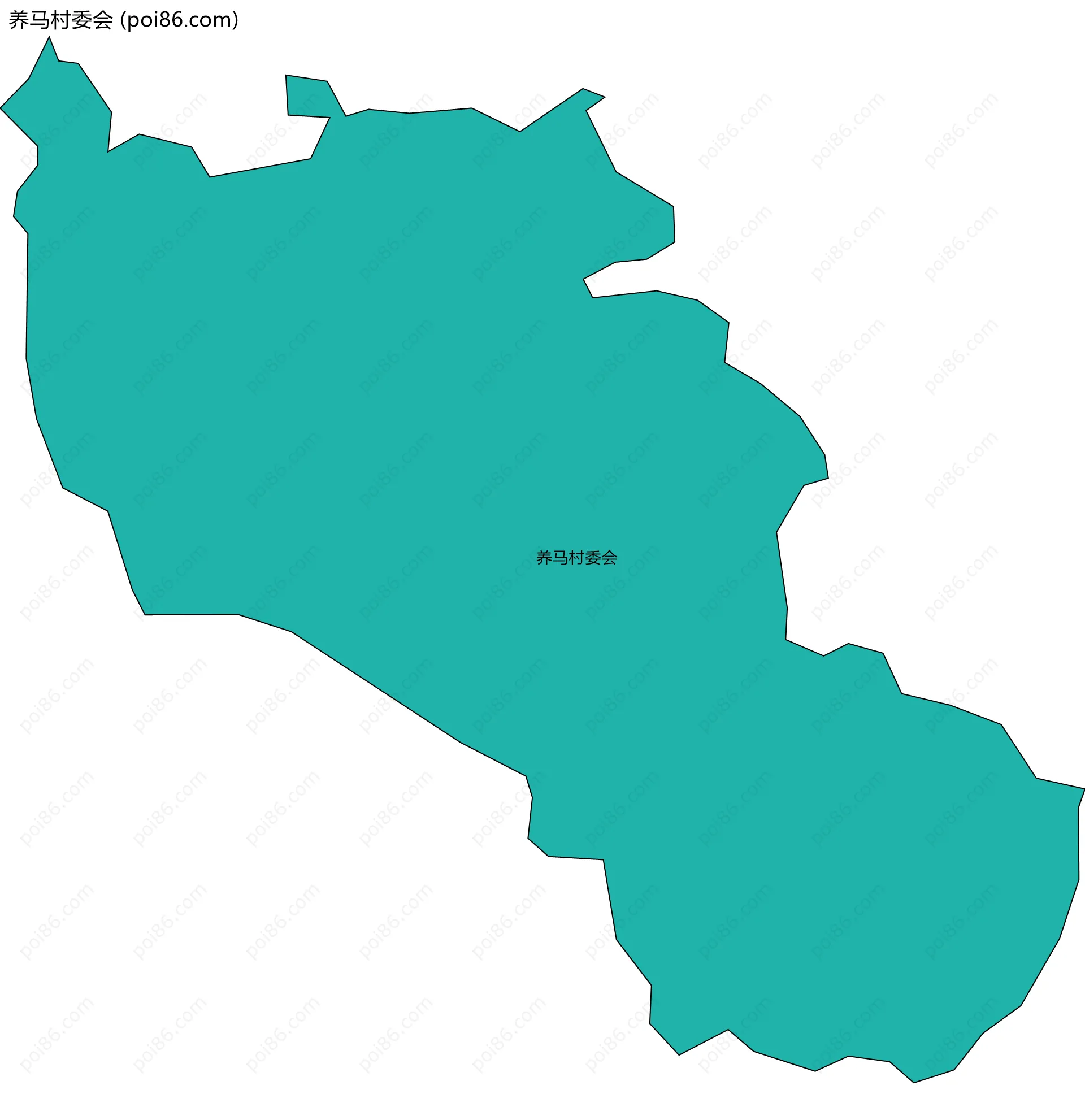 养马村委会边界地图