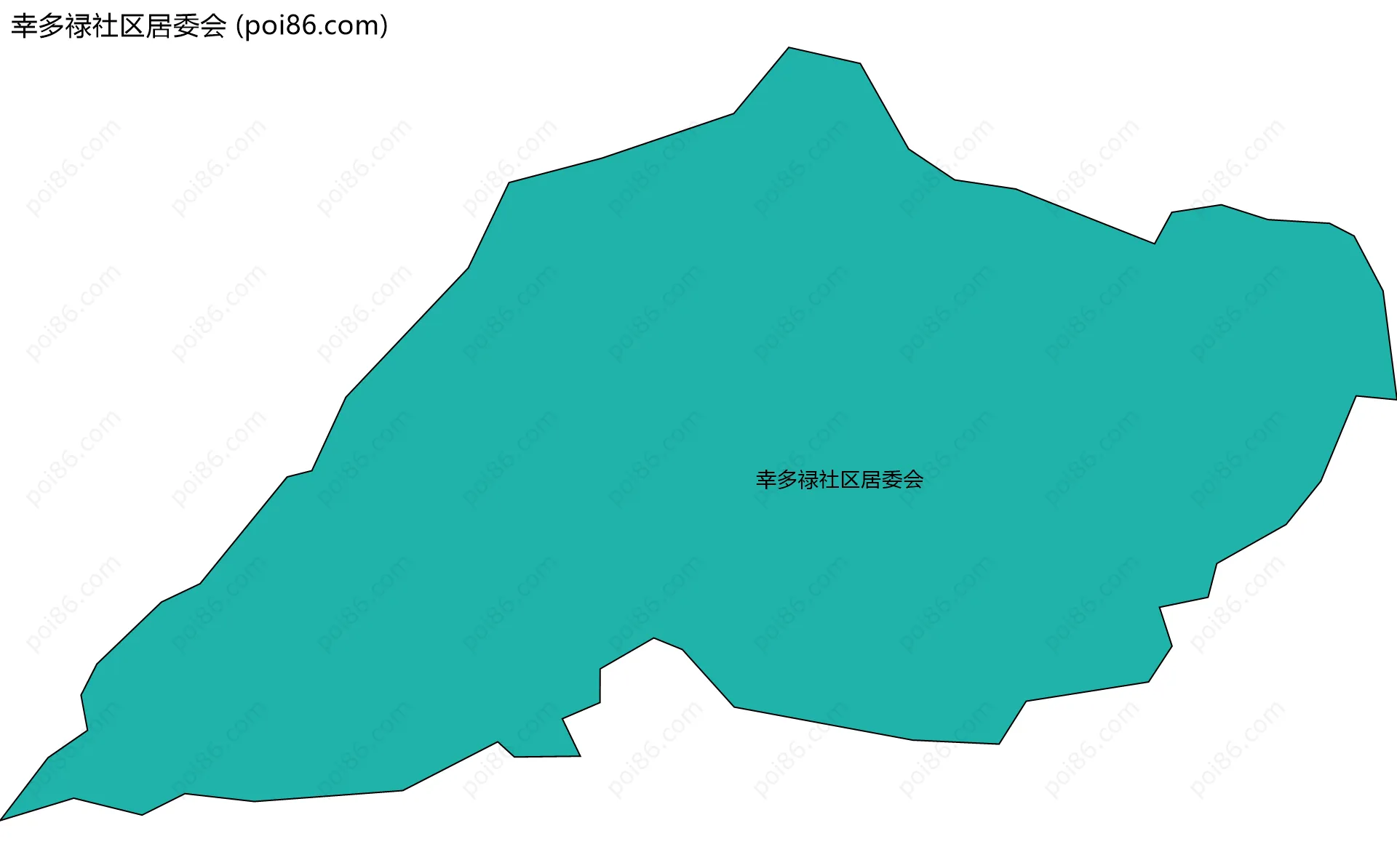 幸多禄社区居委会边界地图