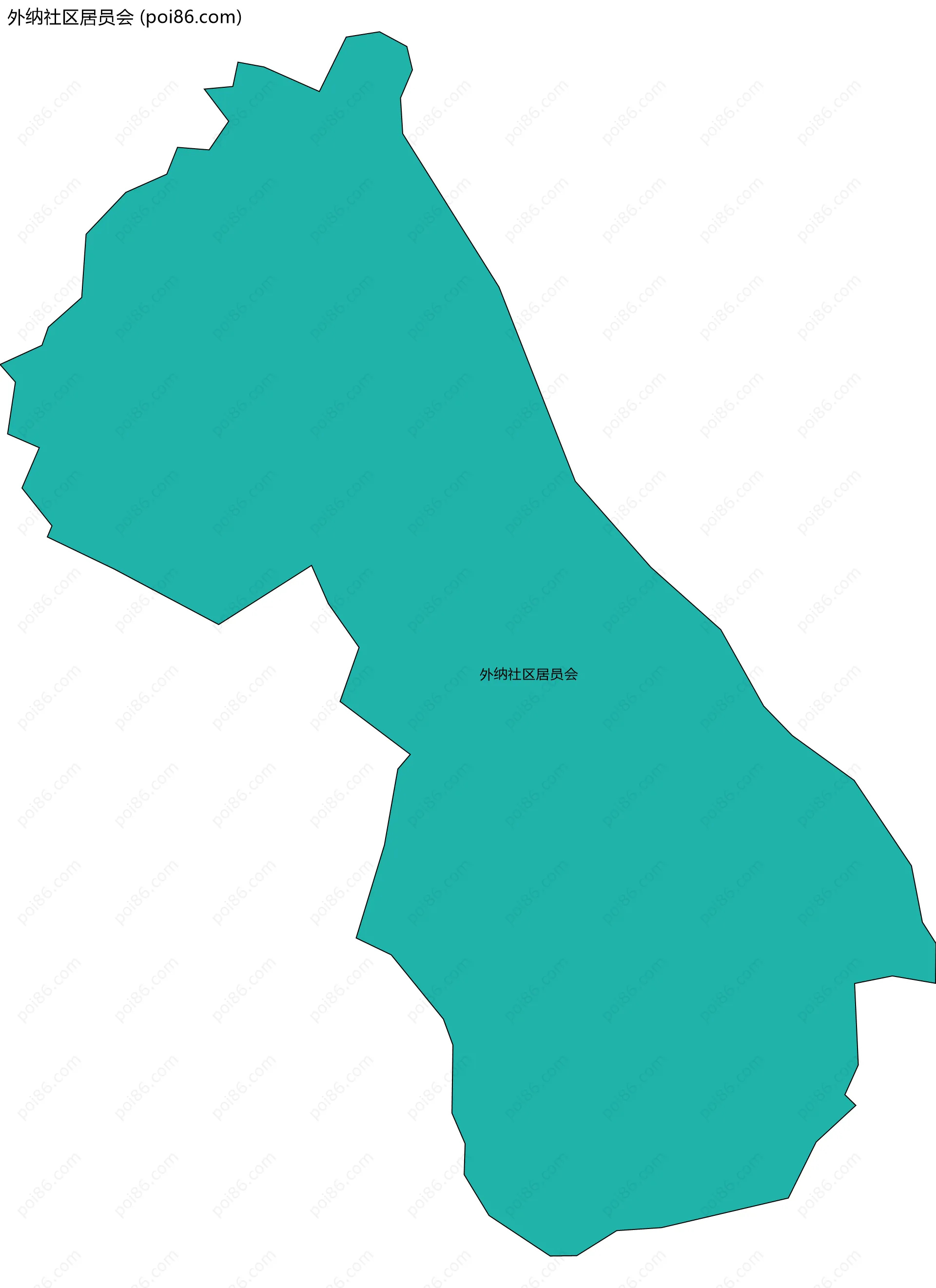外纳社区居员会边界地图
