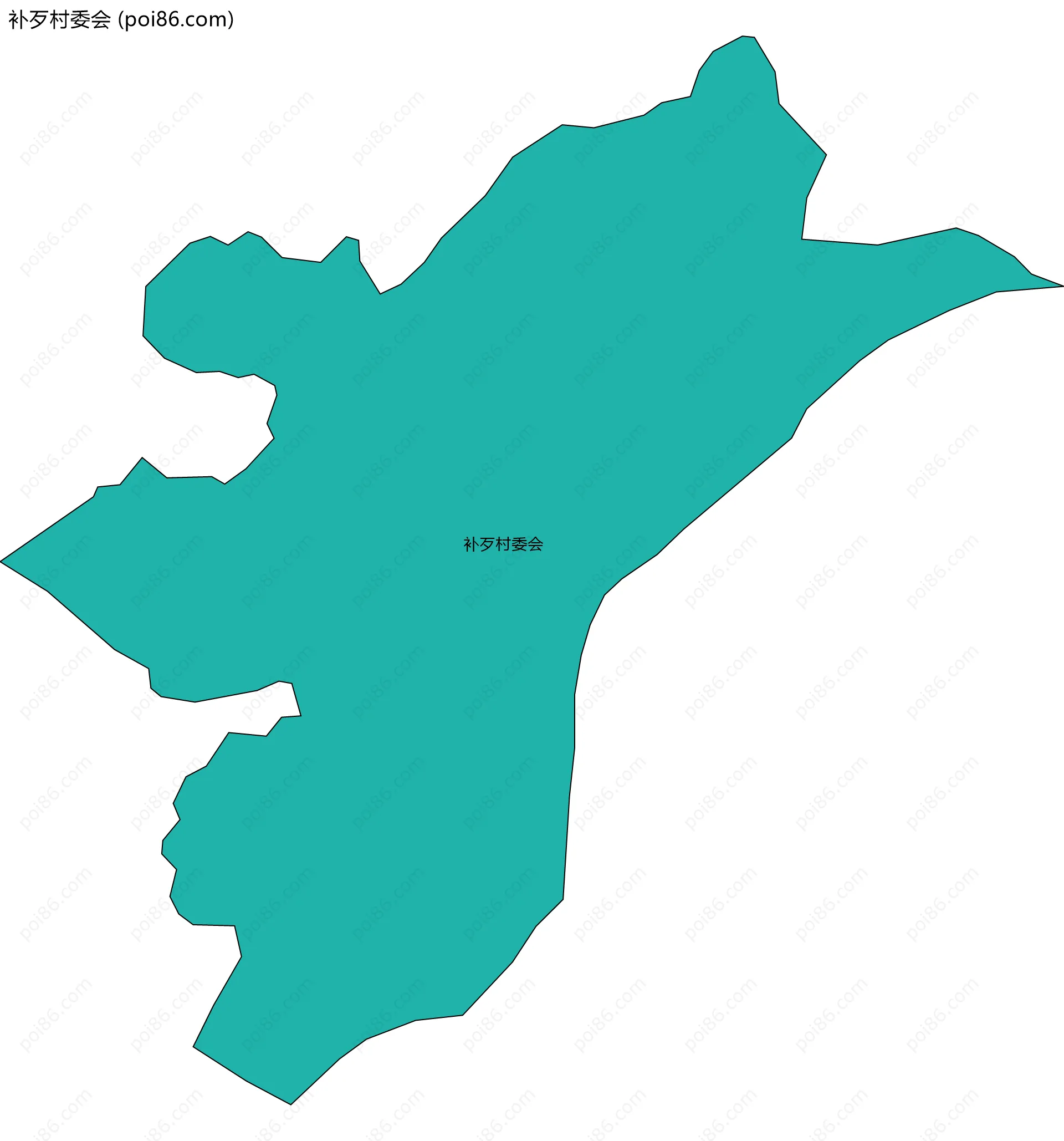 补歹村委会边界地图