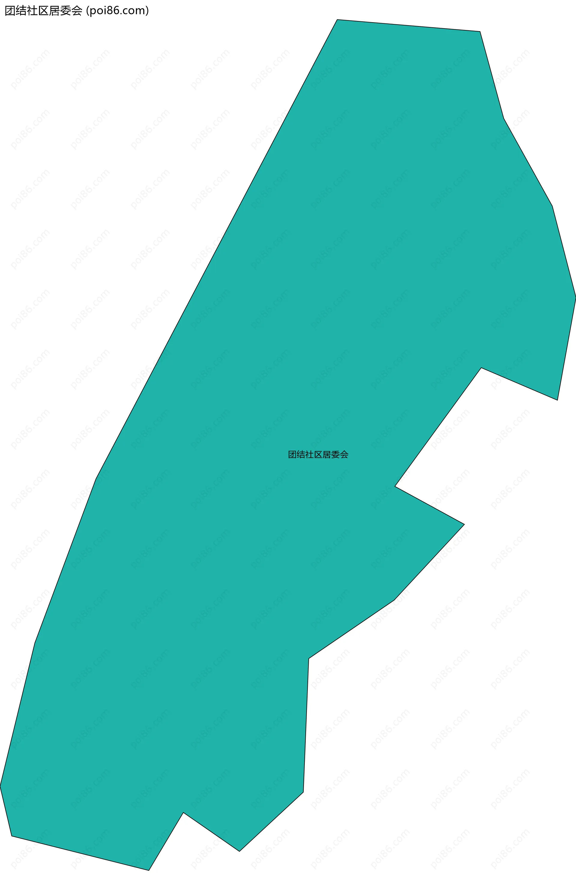 团结社区居委会边界地图