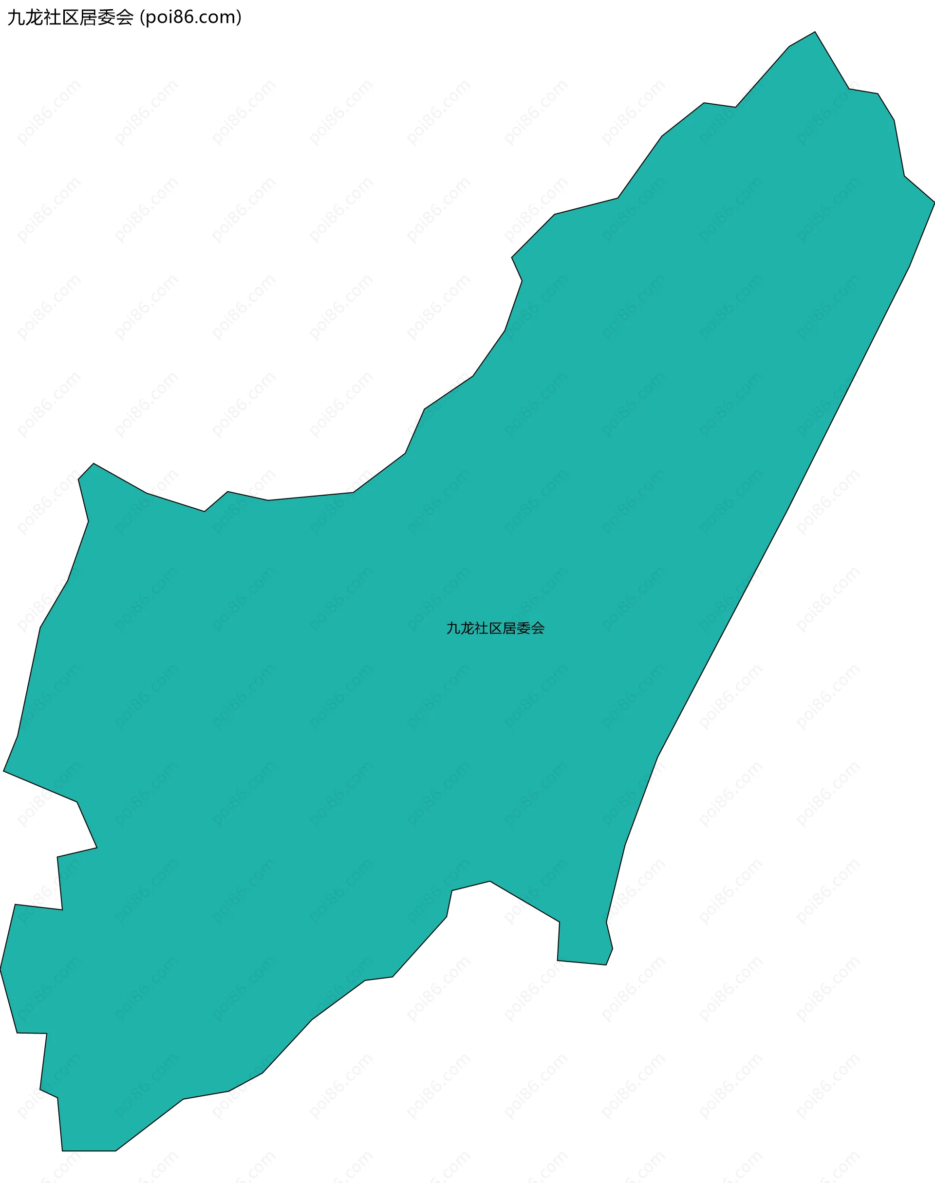 九龙社区居委会边界地图