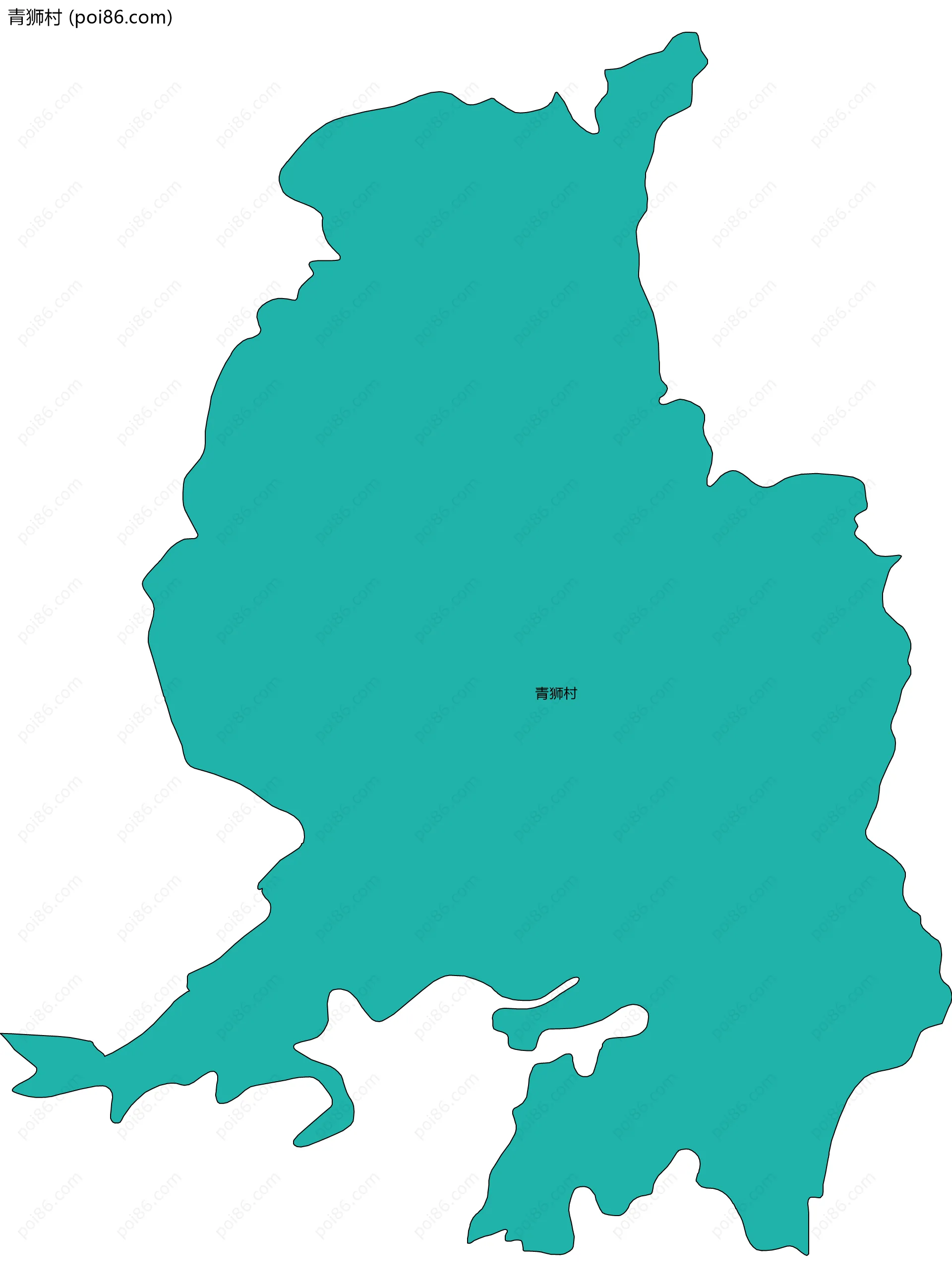 青狮村边界地图