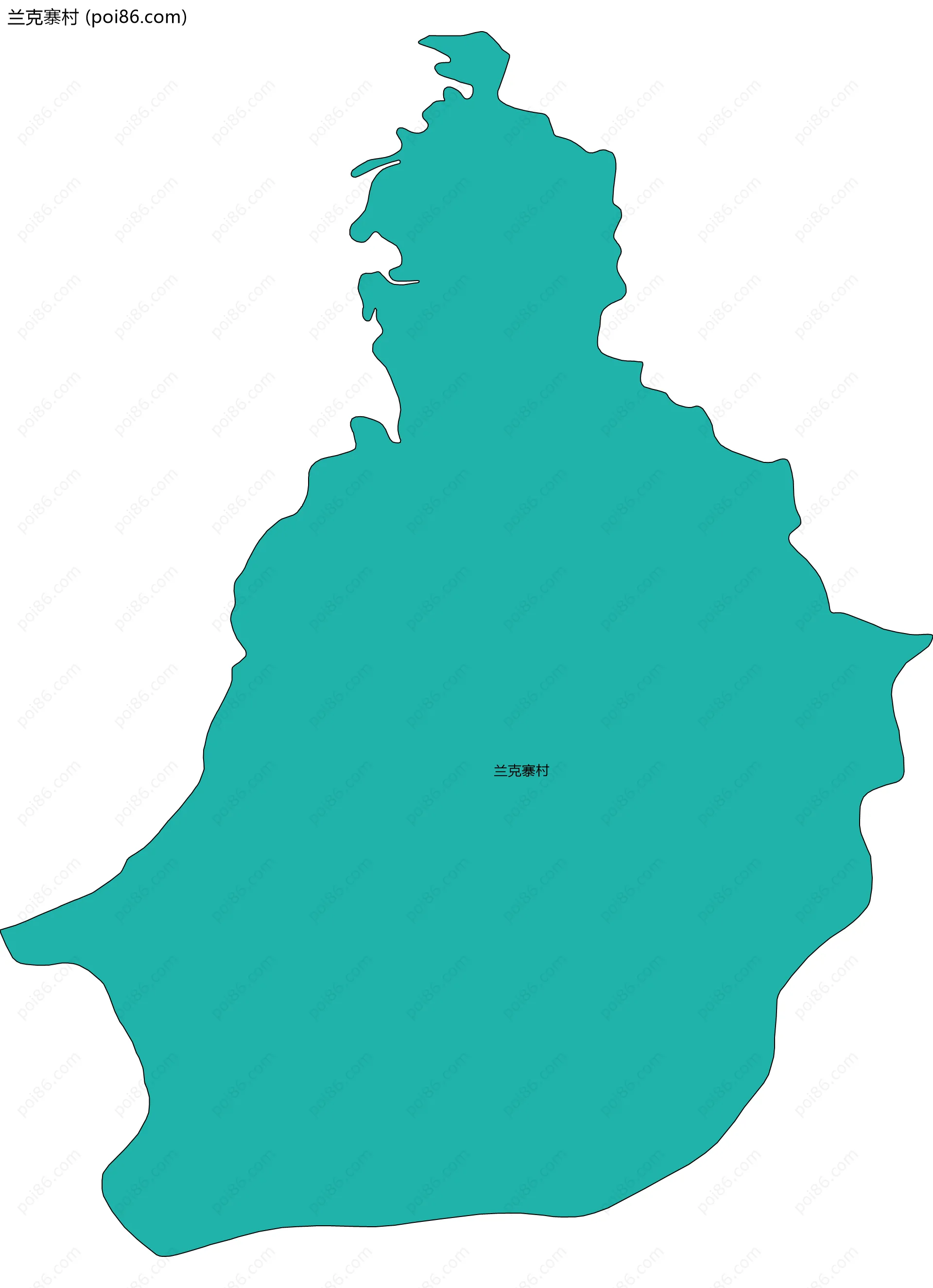 兰克寨村边界地图