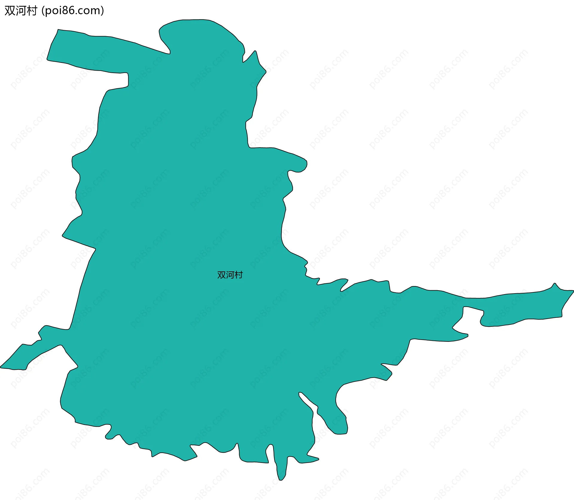 双河村边界地图