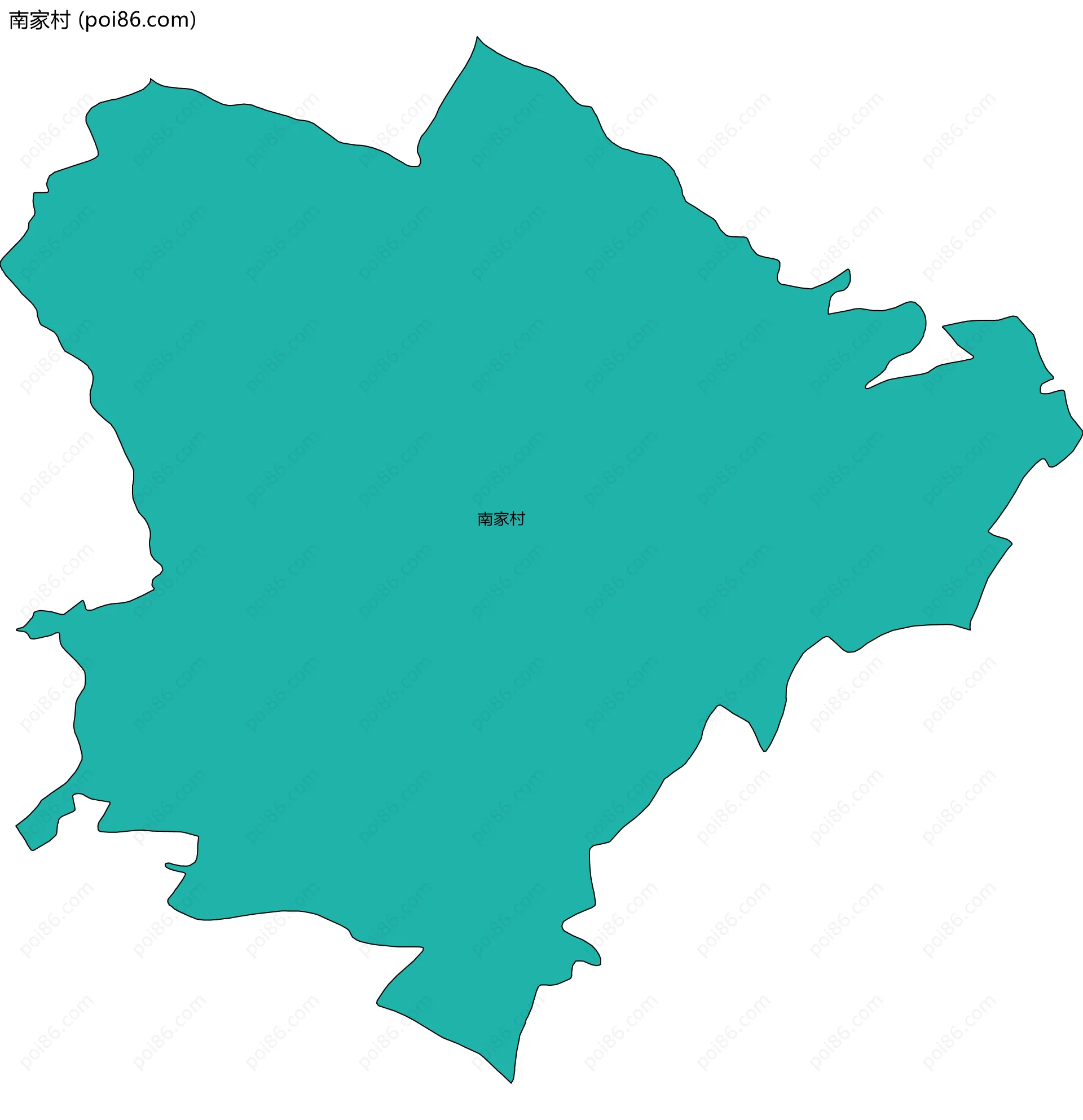 南家村边界地图