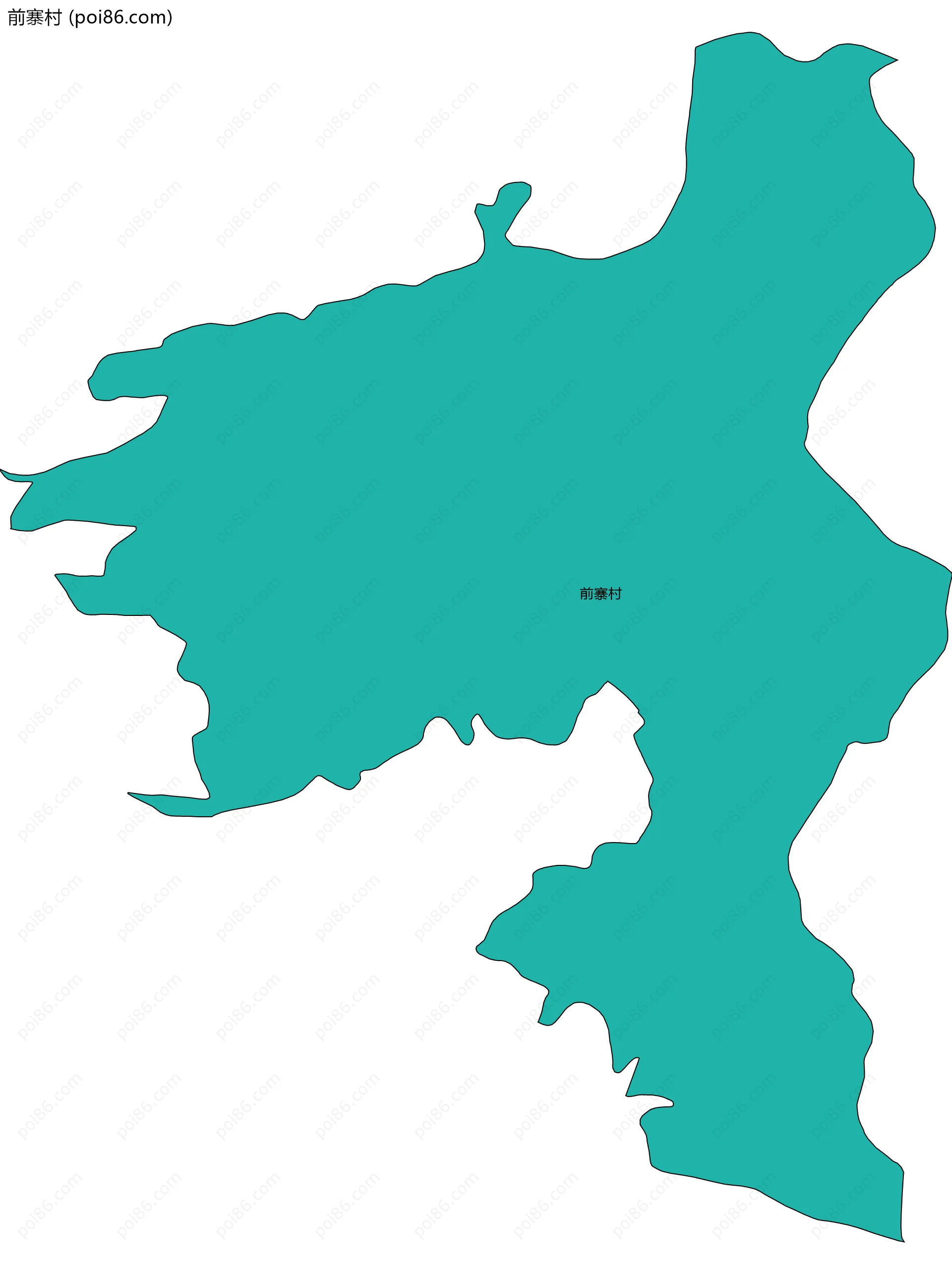 前寨村边界地图