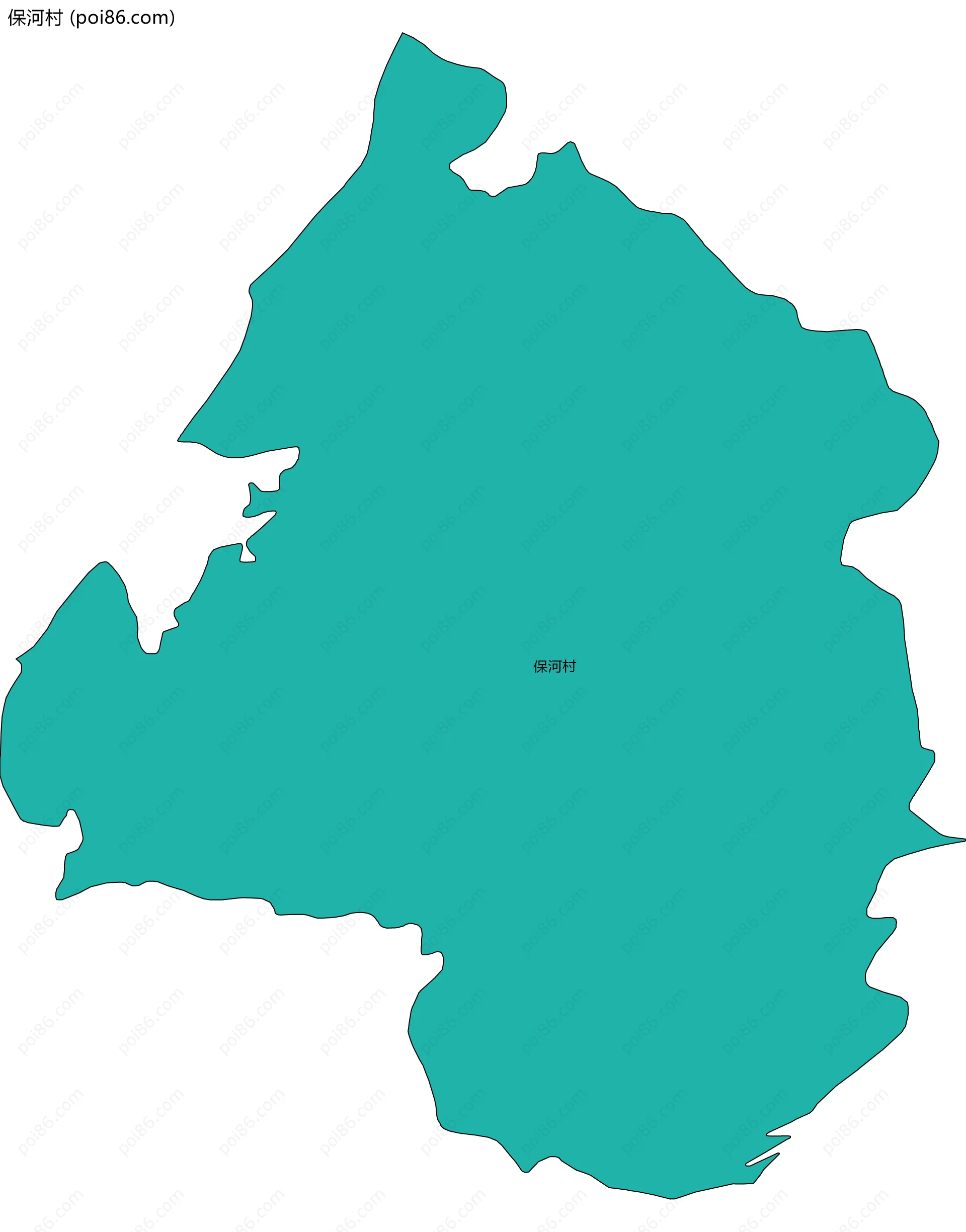 保河村边界地图