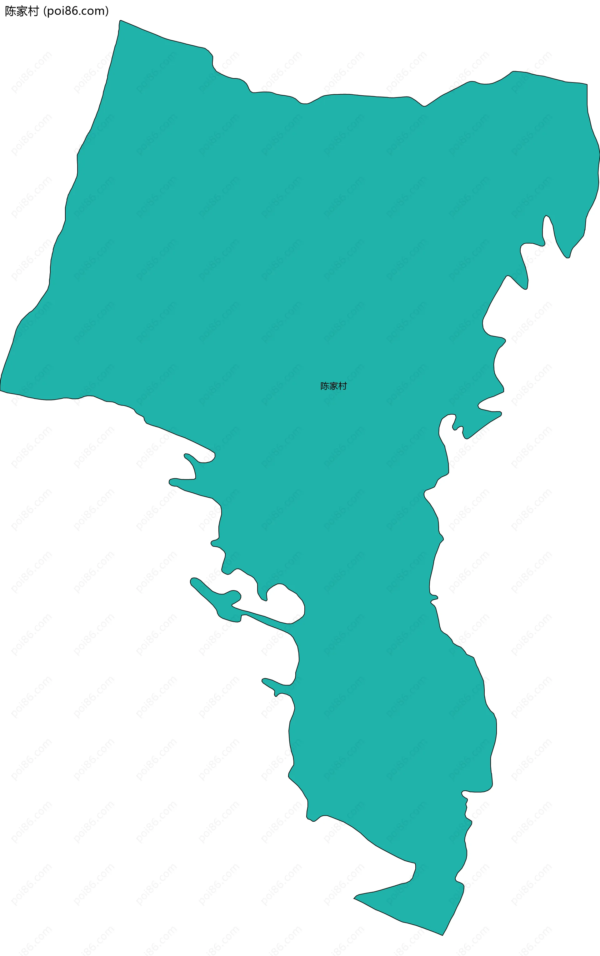 陈家村边界地图