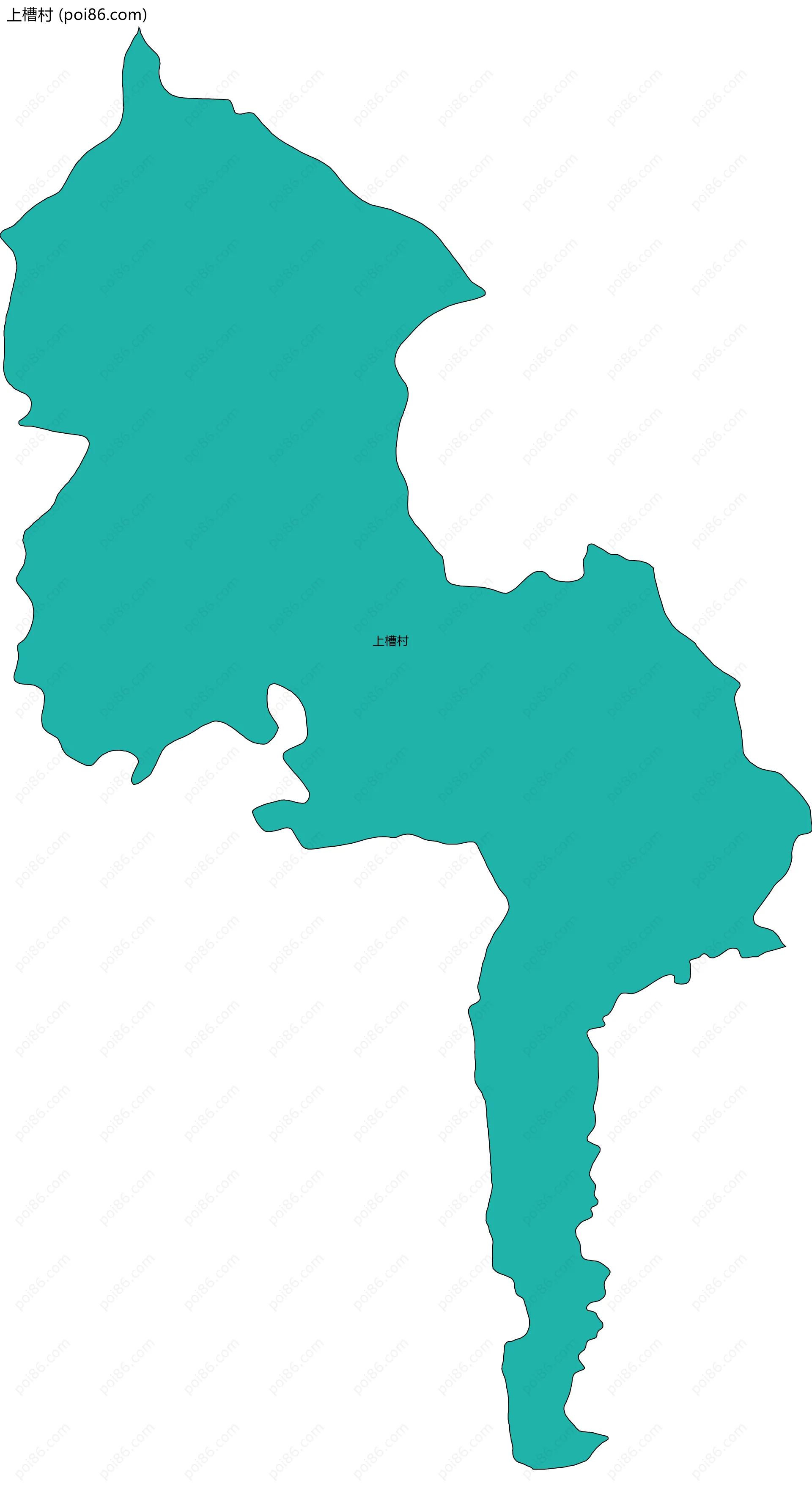 上槽村边界地图