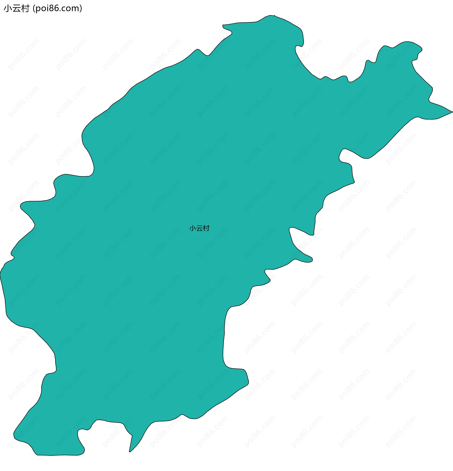小云村边界地图