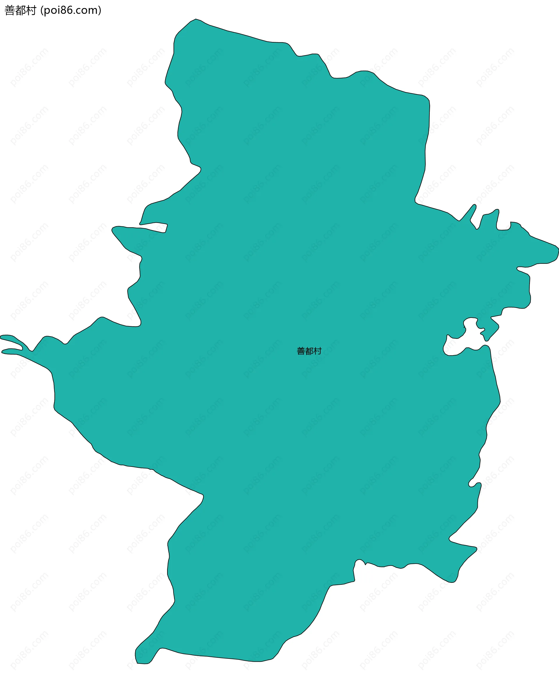 善都村边界地图
