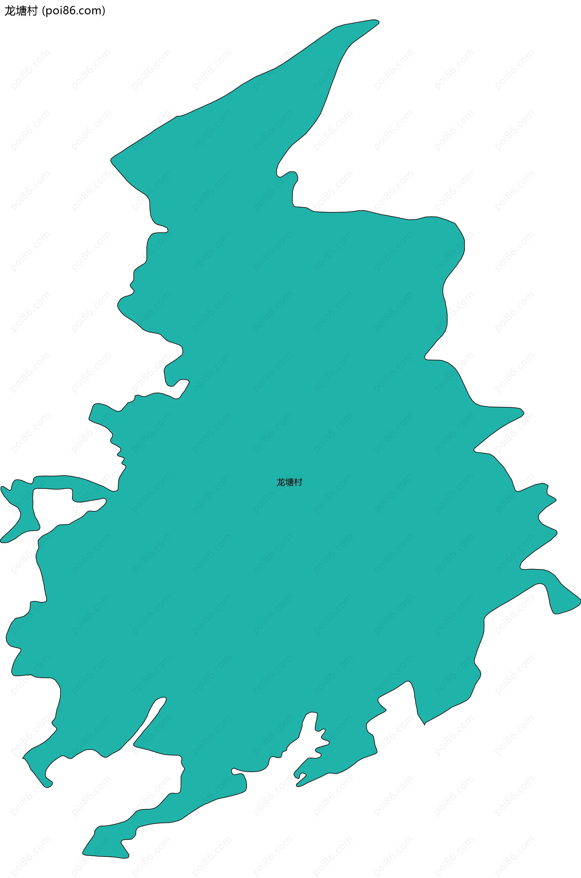 龙塘村边界地图