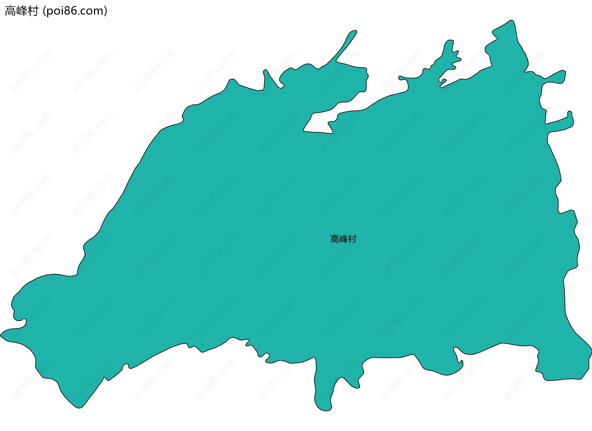 高峰村边界地图