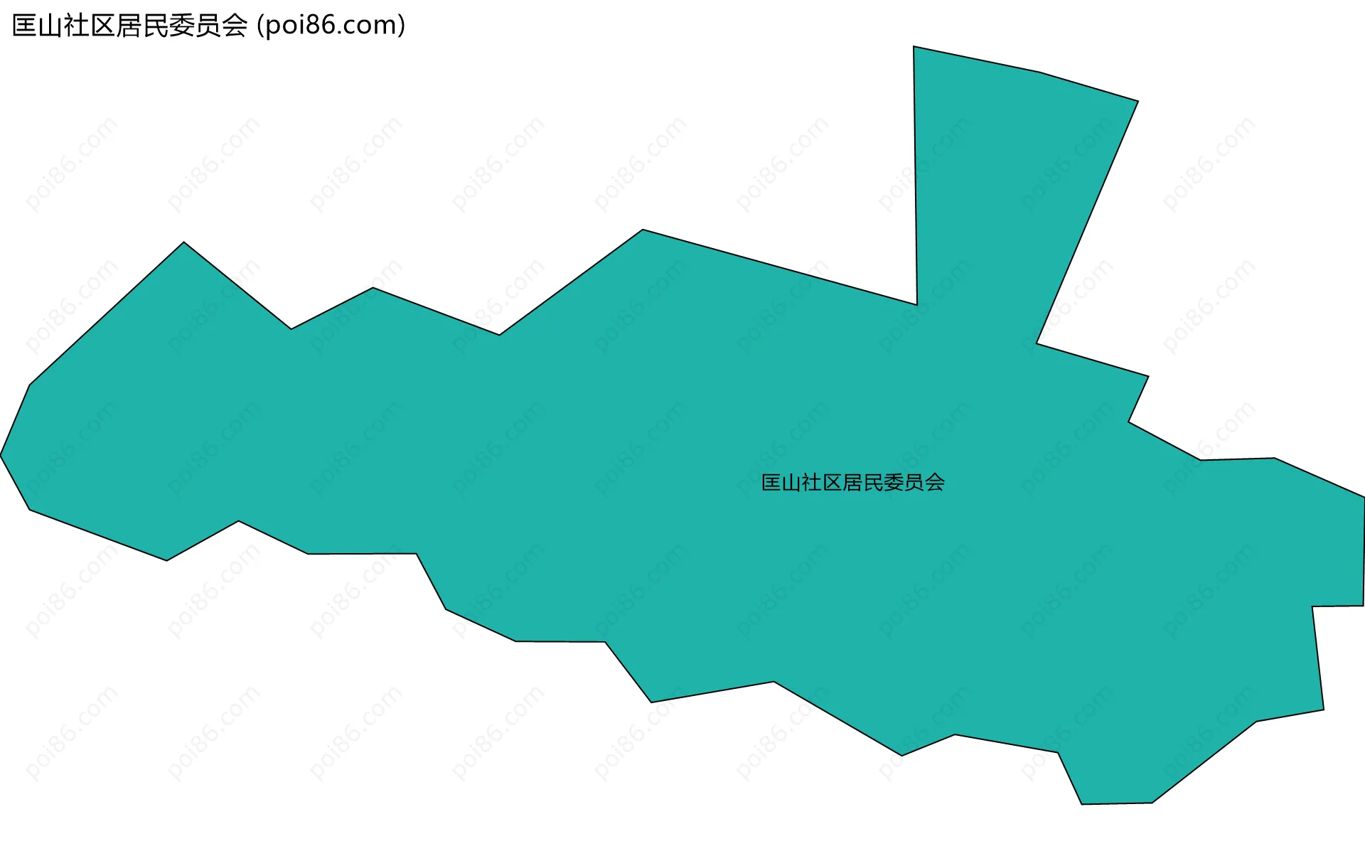 匡山社区居民委员会边界地图