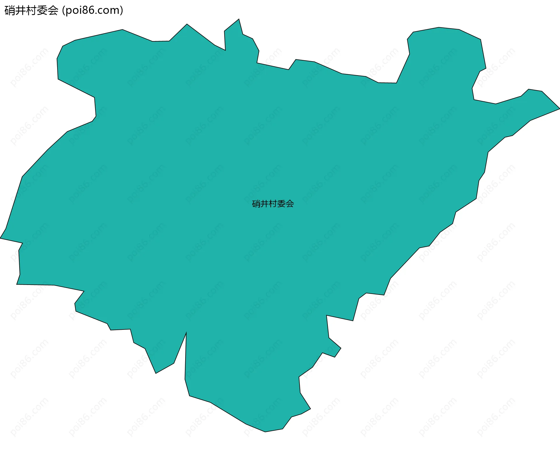 硝井村委会边界地图