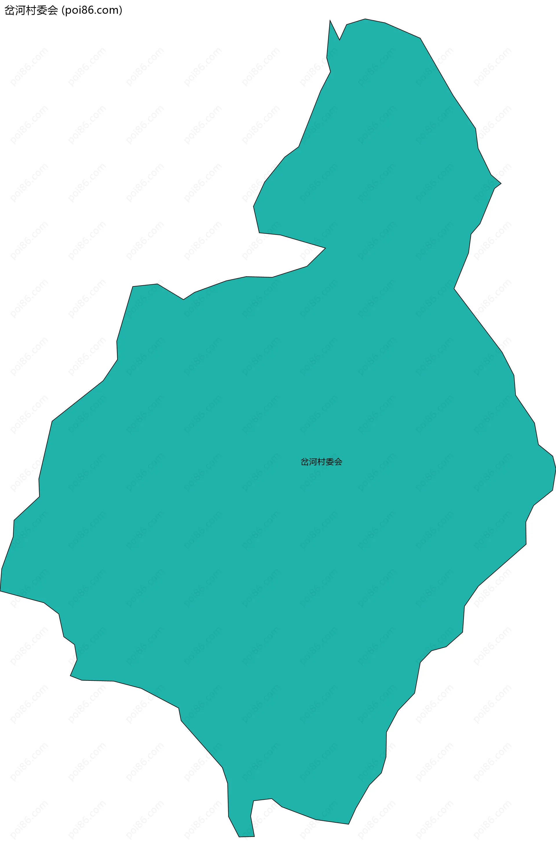 岔河村委会边界地图