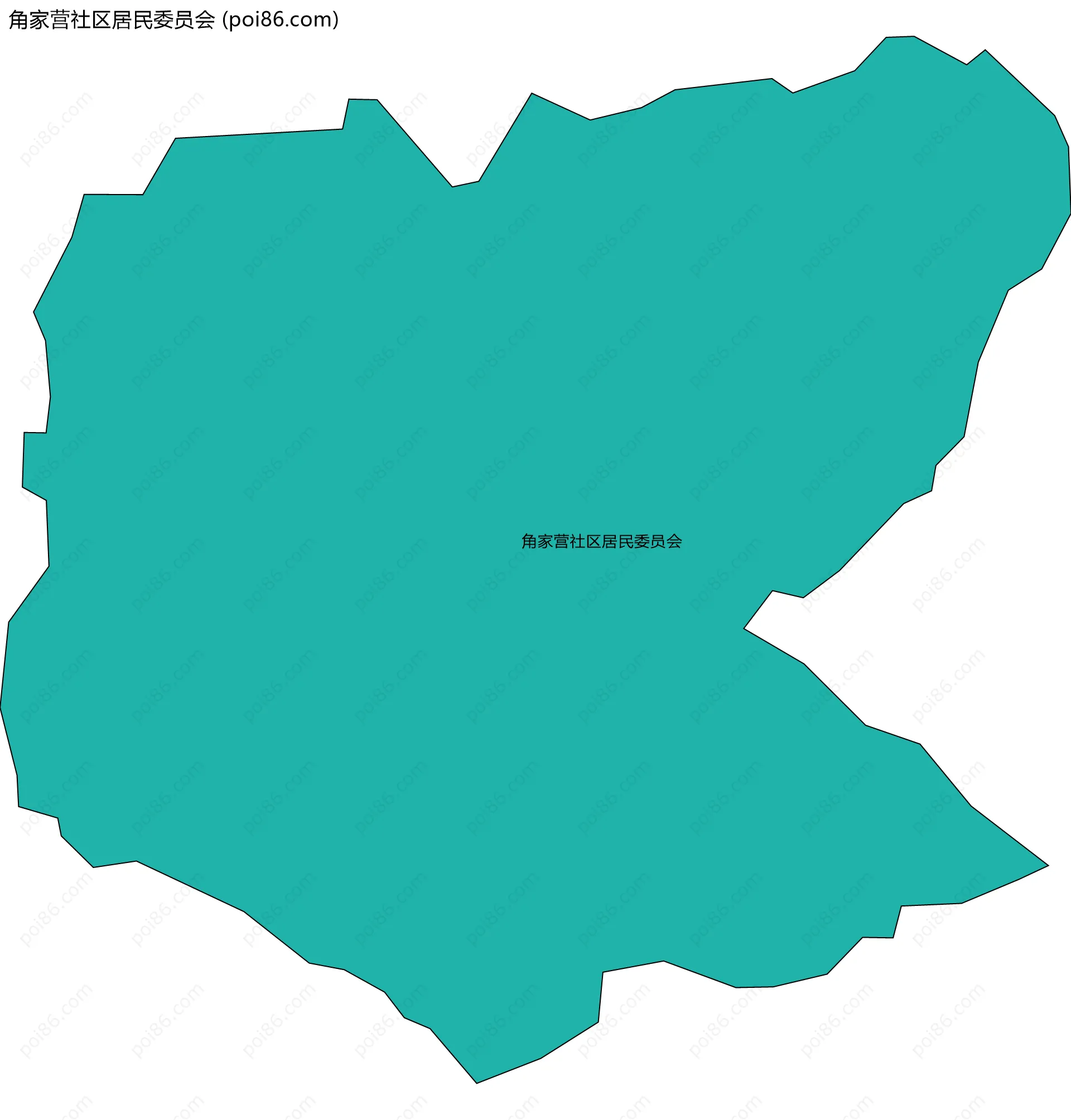角家营社区居民委员会边界地图