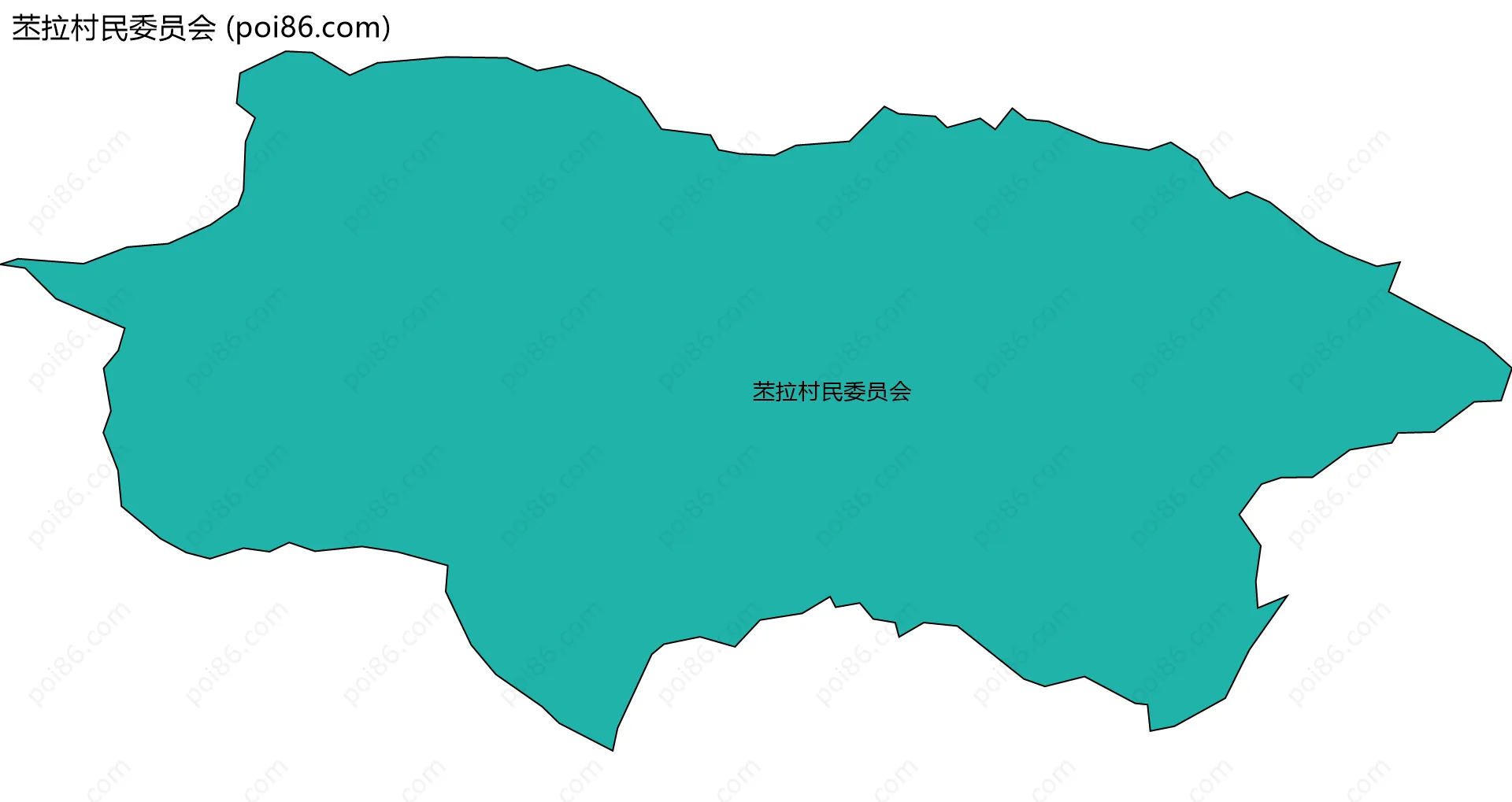 苤拉村民委员会边界地图
